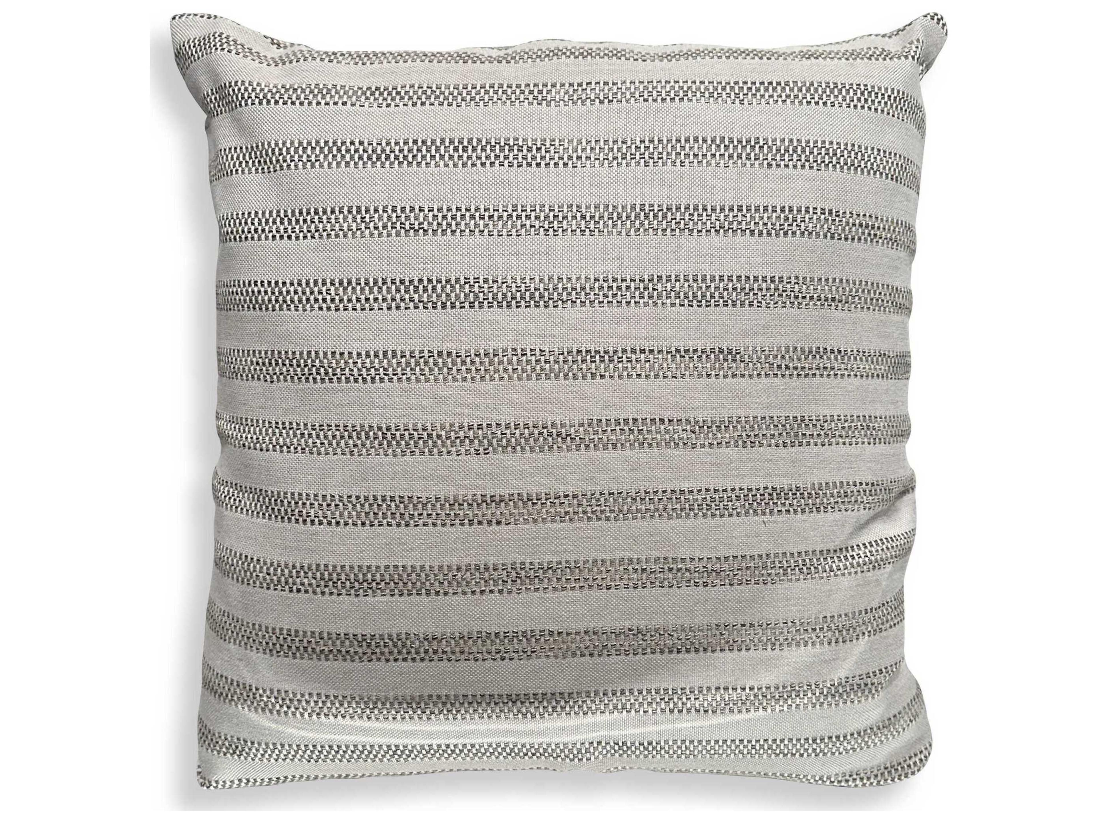 Basket Stripe Rattan Outdoor Pillow