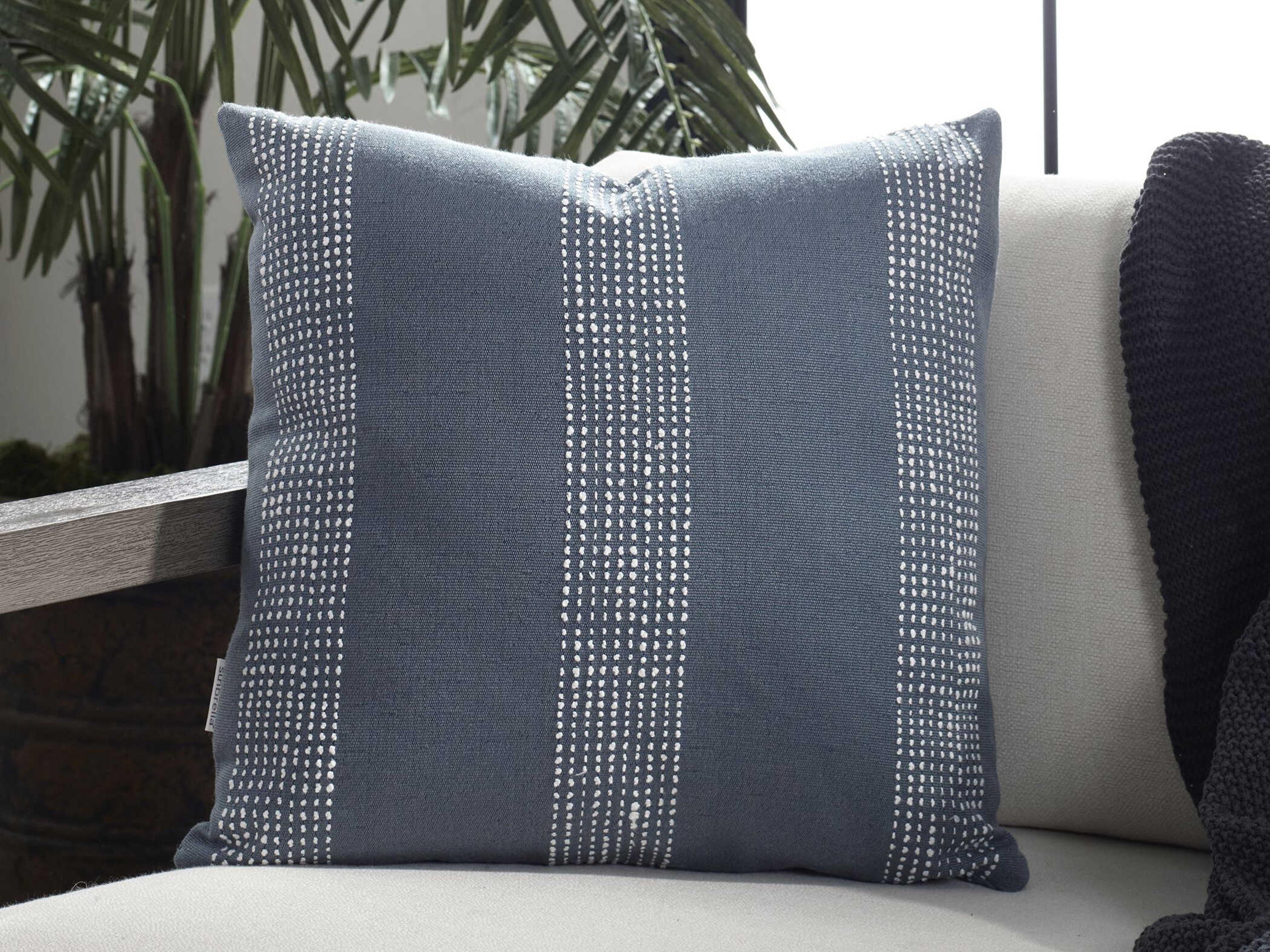 Uttermost Outdoor Caper Slate Blue Pillow