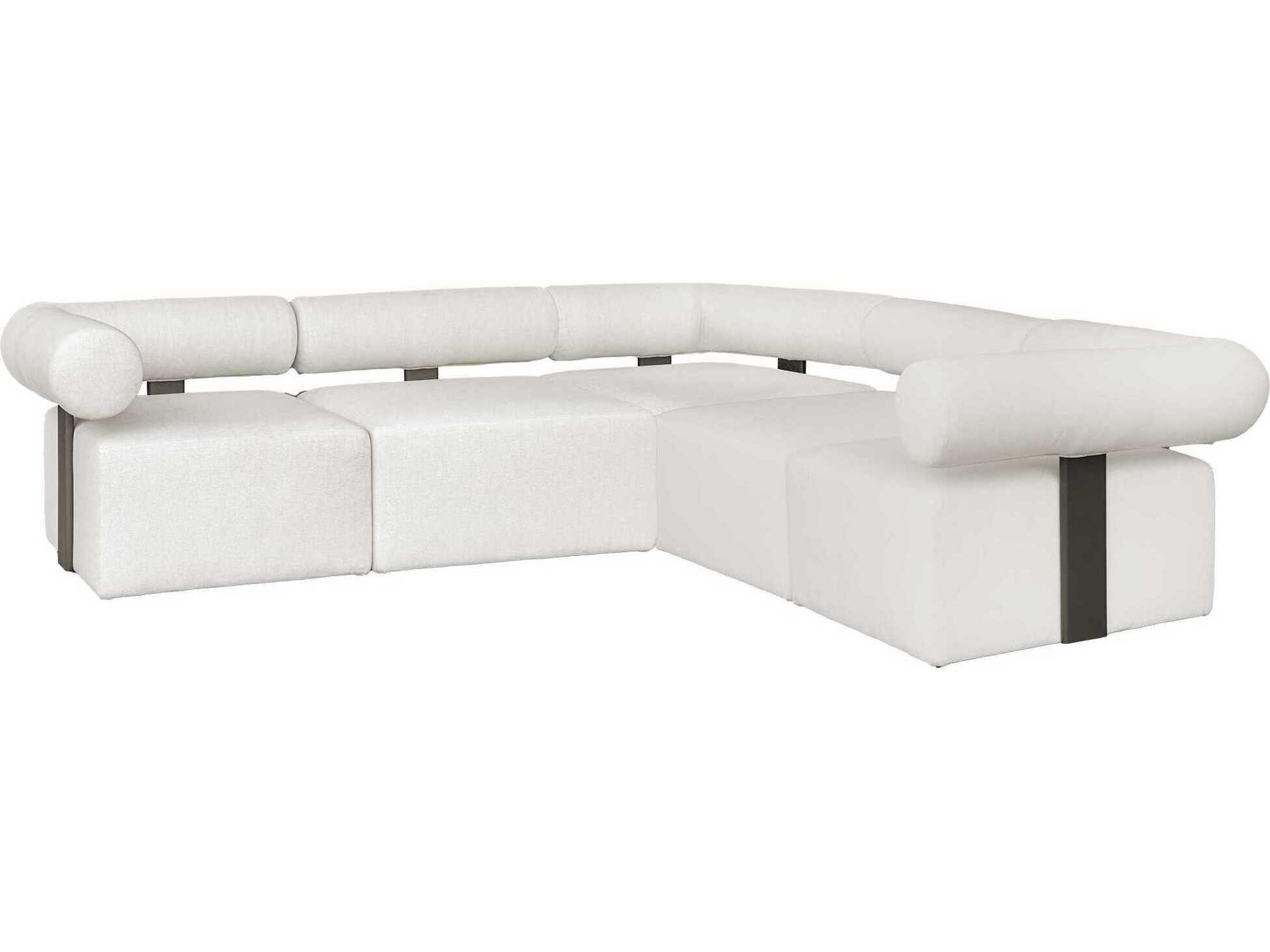 Bolster Back Fabric Cushion Sofa