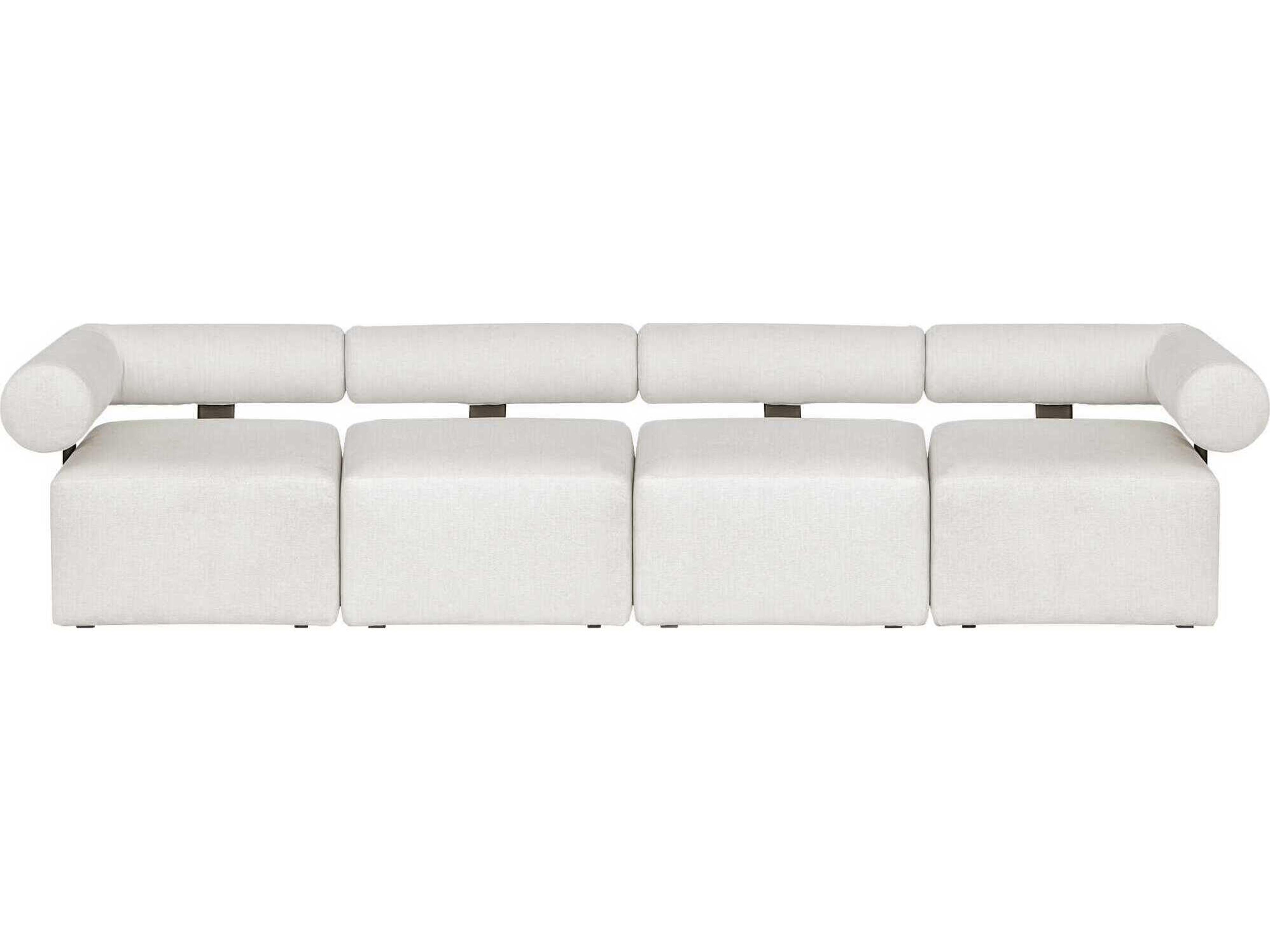 Bolster Back Fabric Cushion Sofa