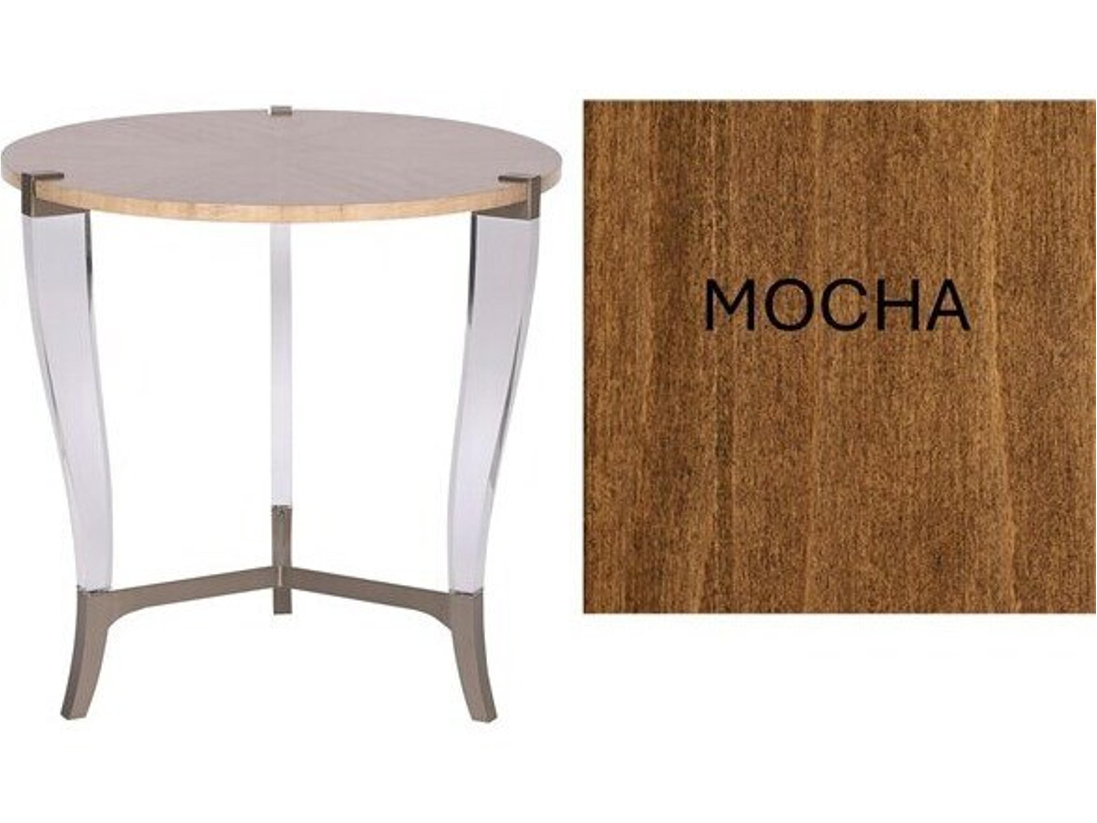 Clarion Round Wood End Table