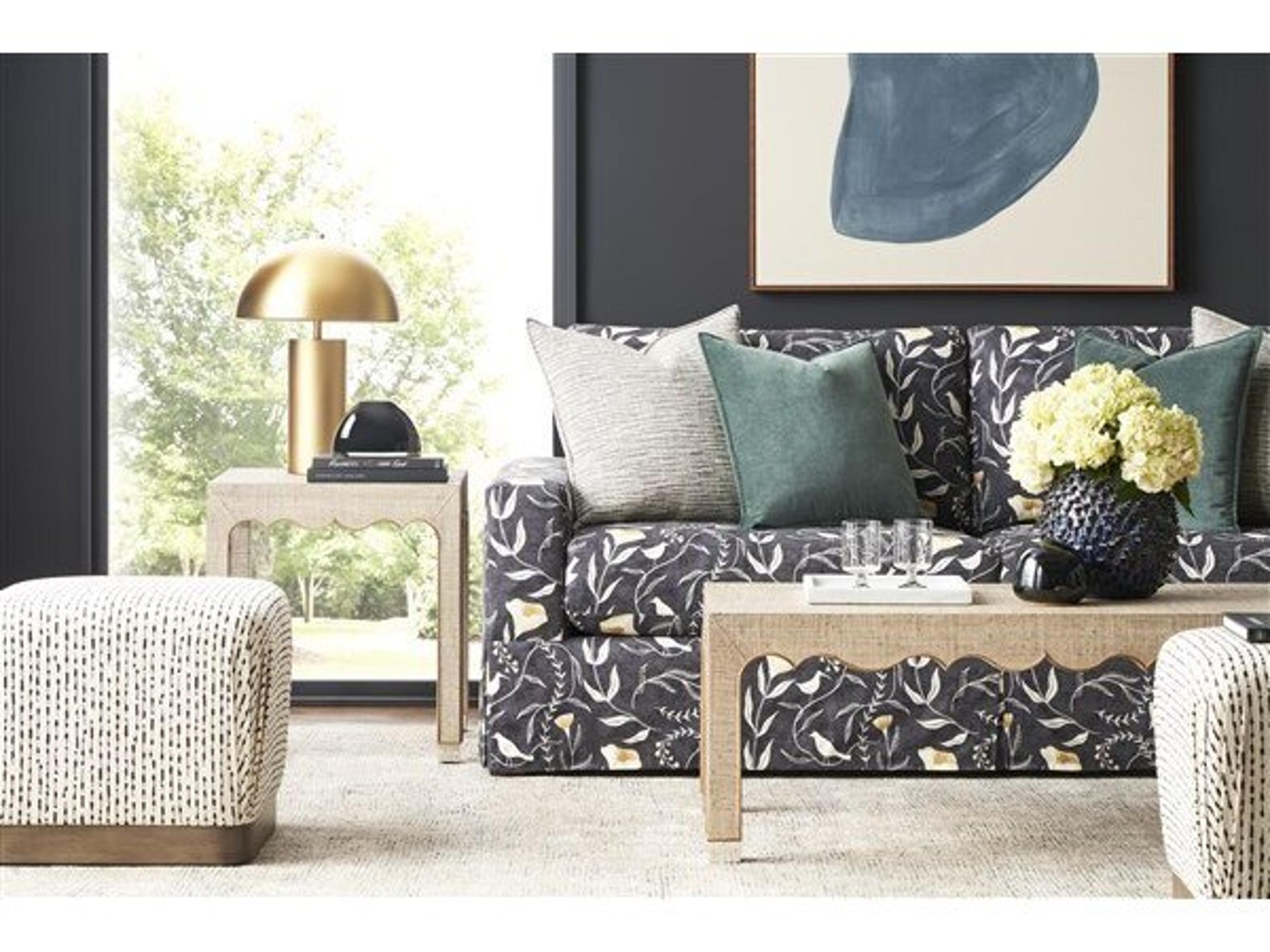 Vanguard Furniture Melissa Rectangular Fabric Coffee Table