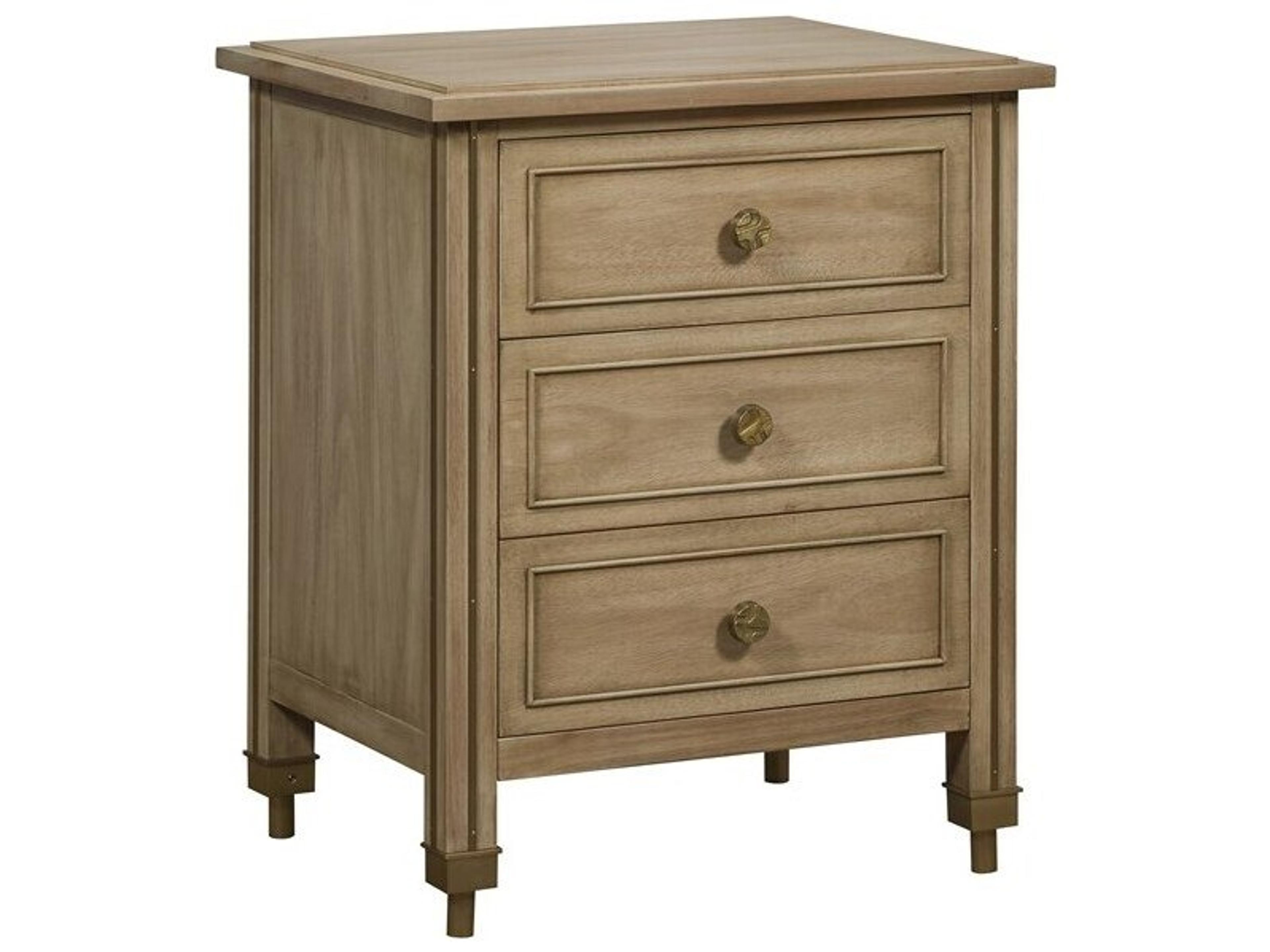 Vanguard Furniture Reflection 3-Drawers Natural Solid Wood Nightstand