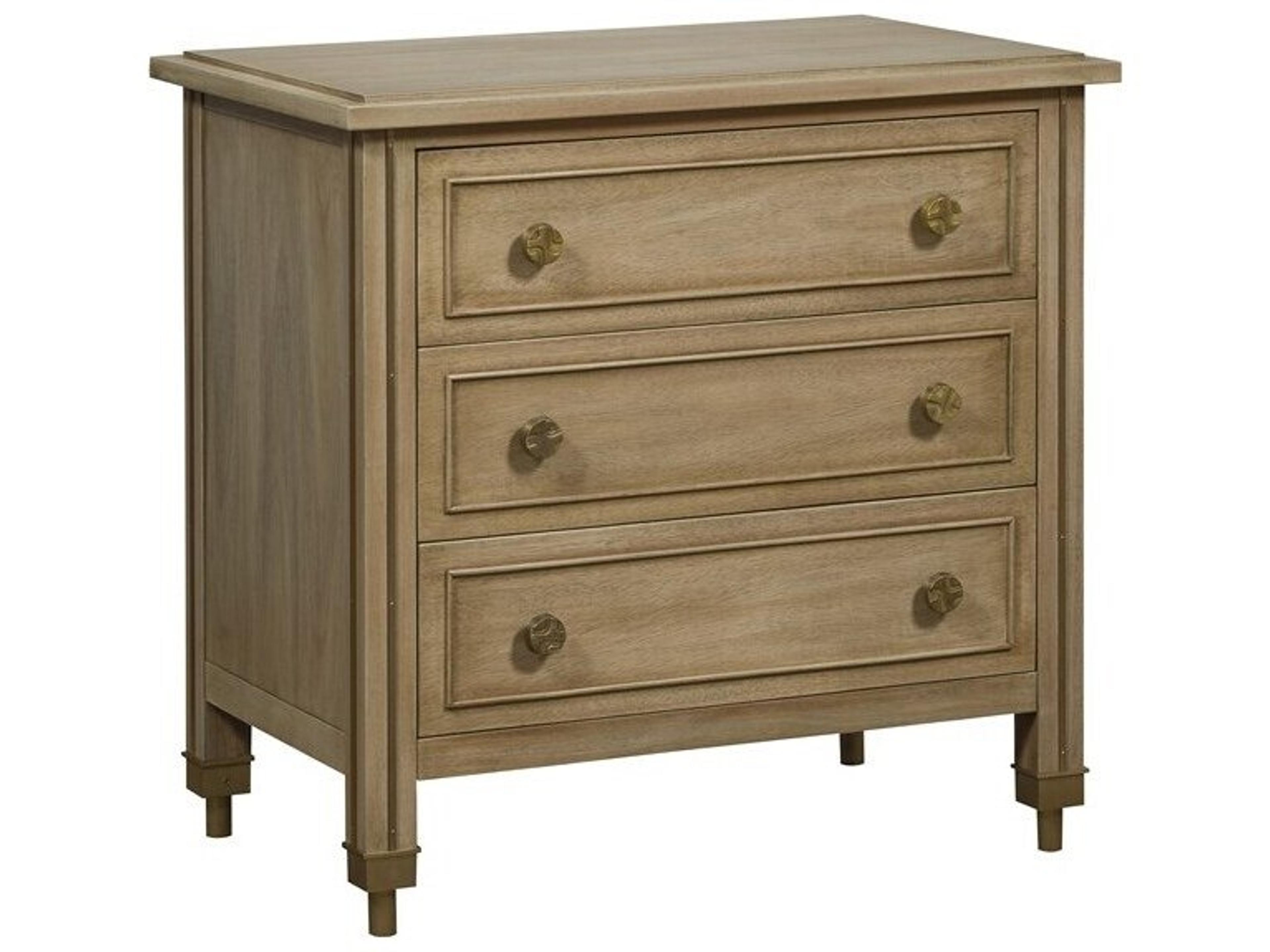 Vanguard Furniture Reflection 3-Drawers Natural Solid Wood Nightstand