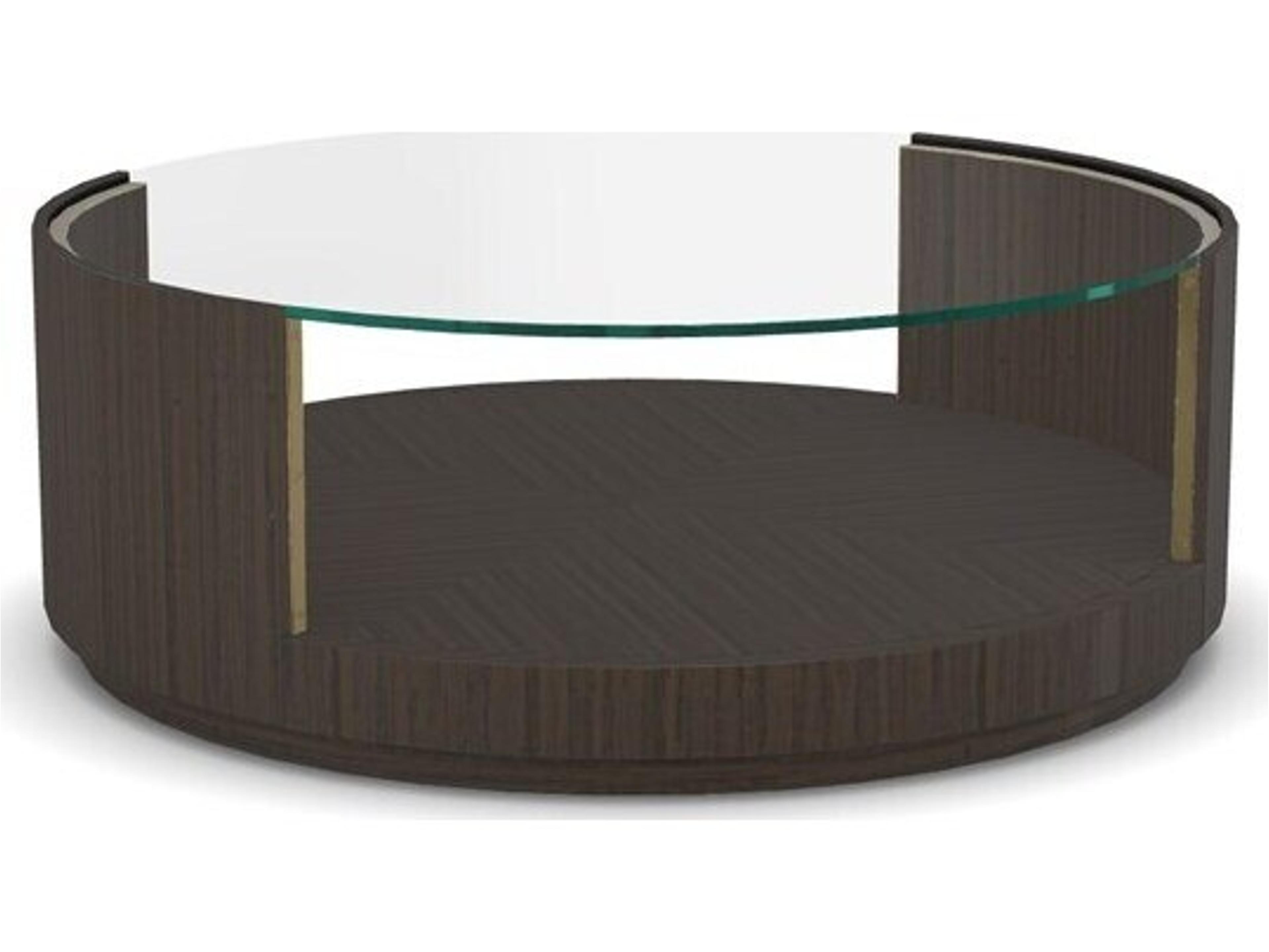 Axis Round Glass Coffee Table