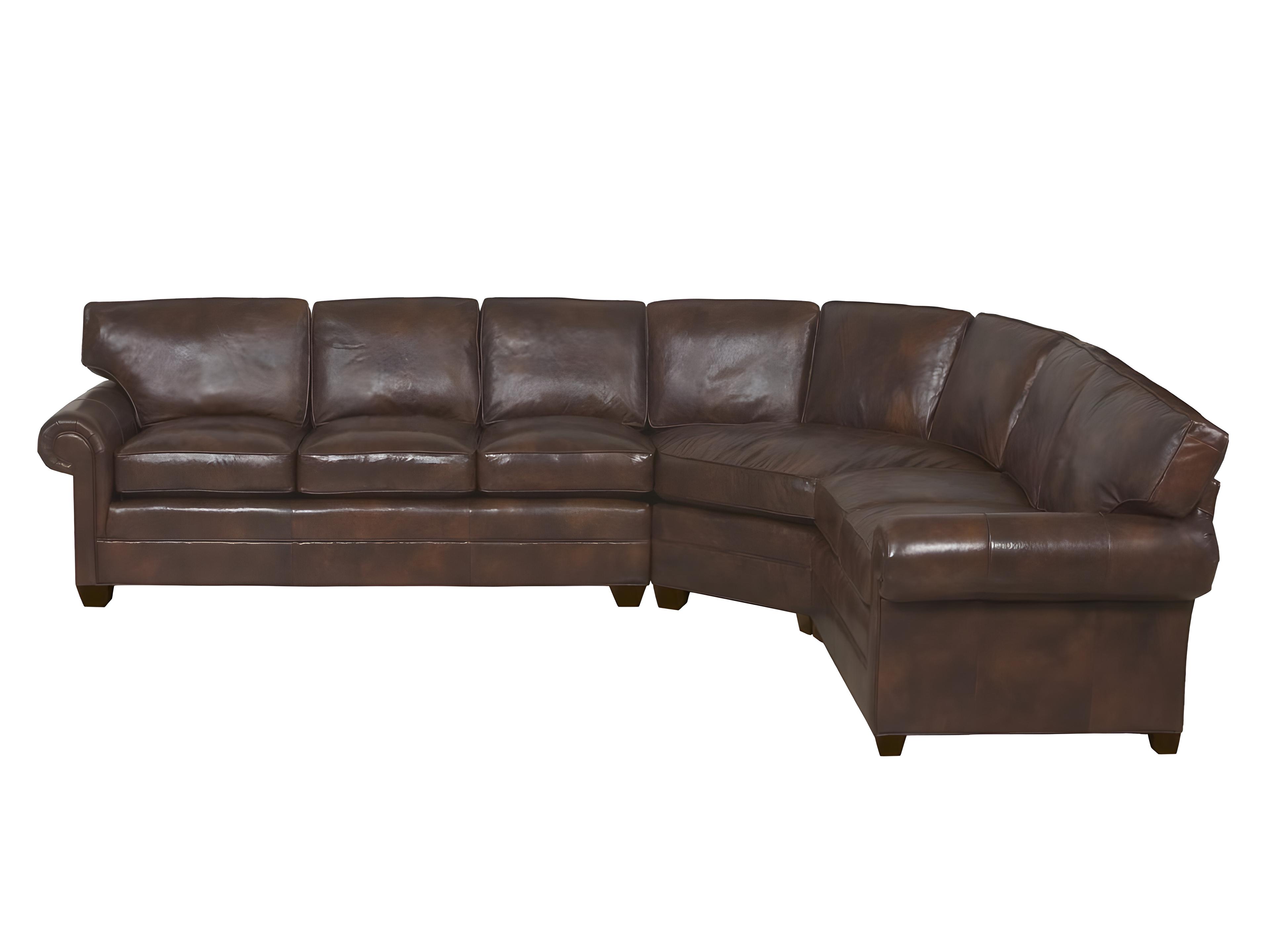 American Bungalow Leather Sectional Sofa