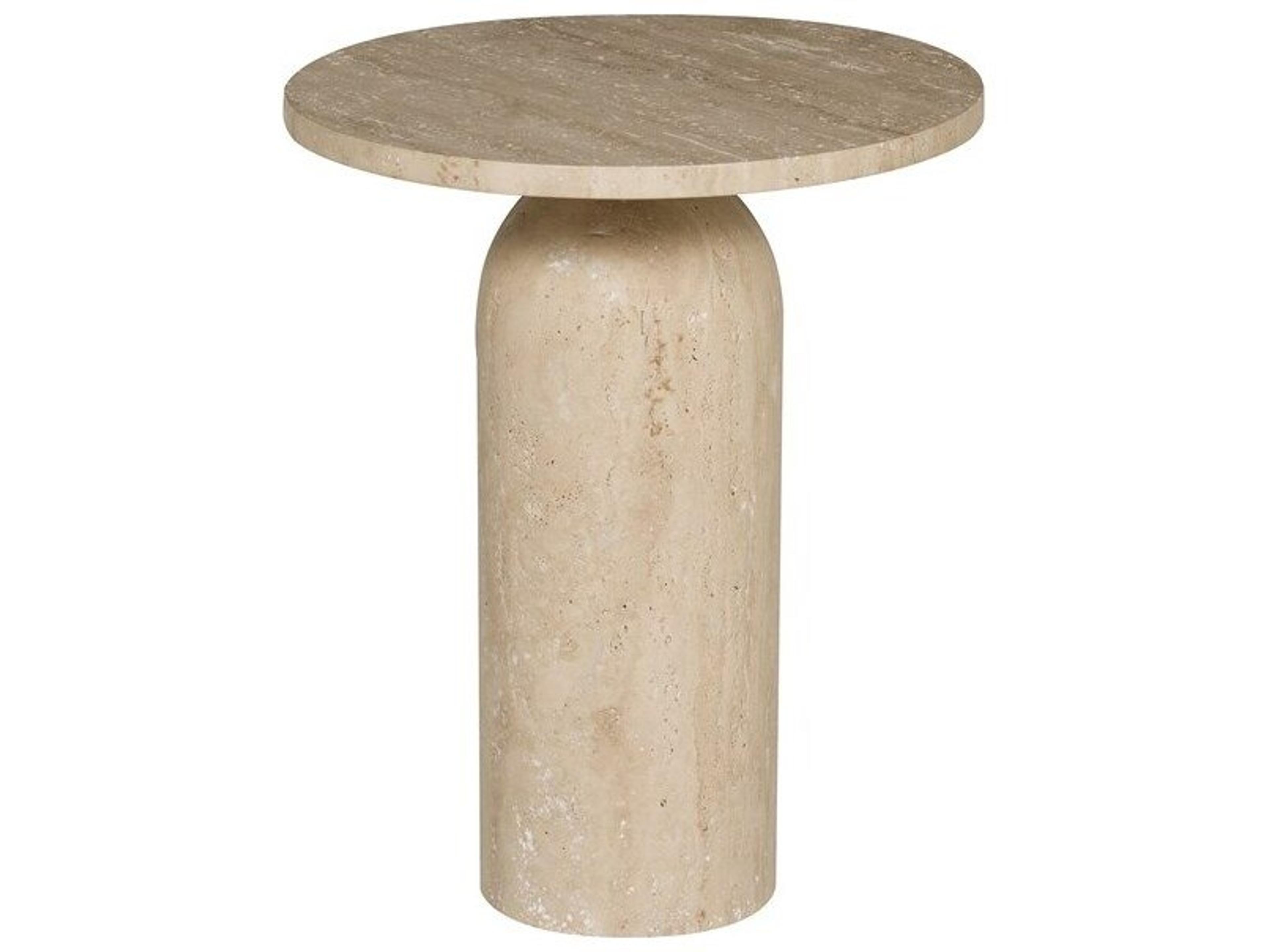 Canyon Round Stone End Table