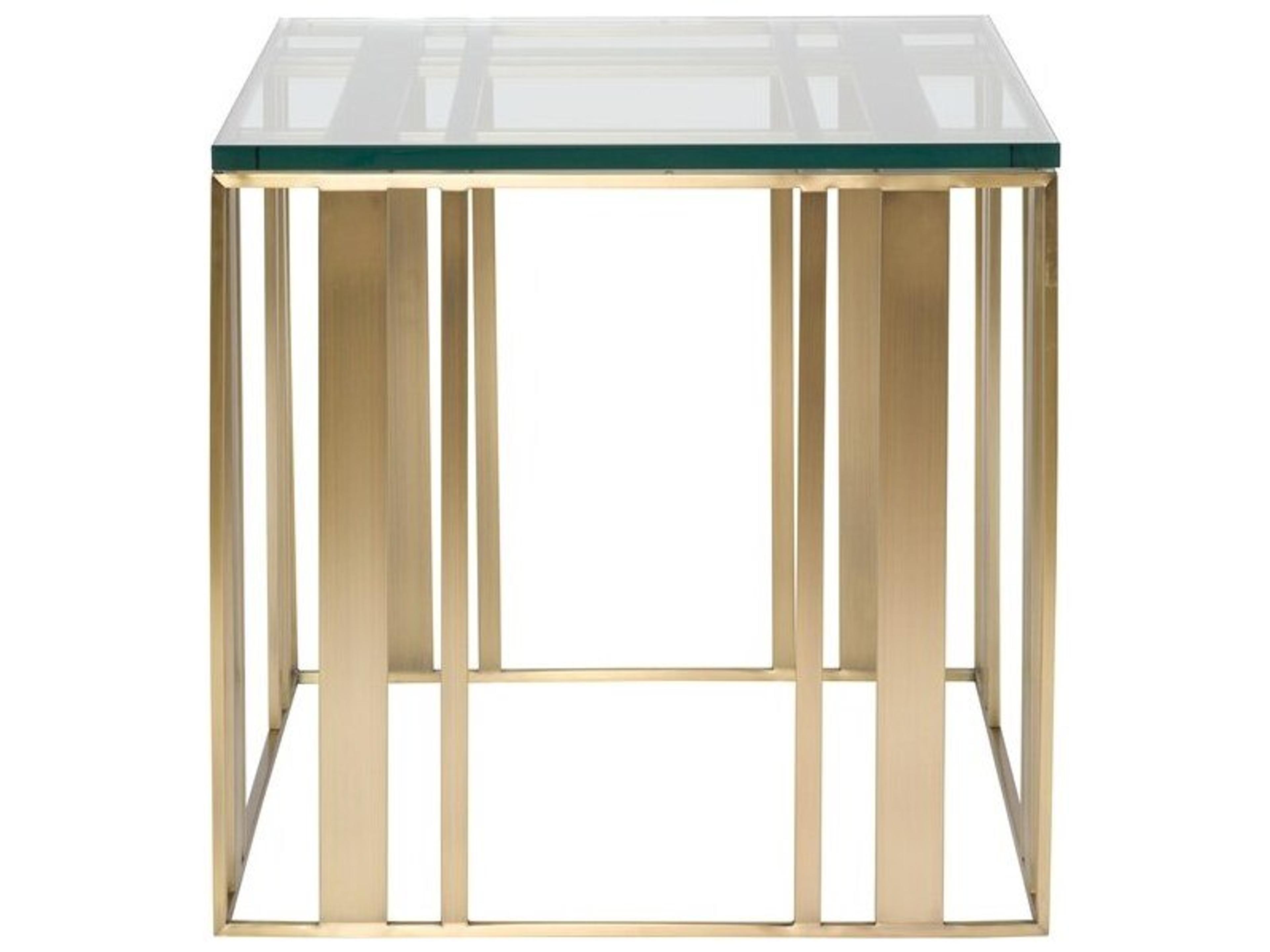 Wallace Square Glass End Table