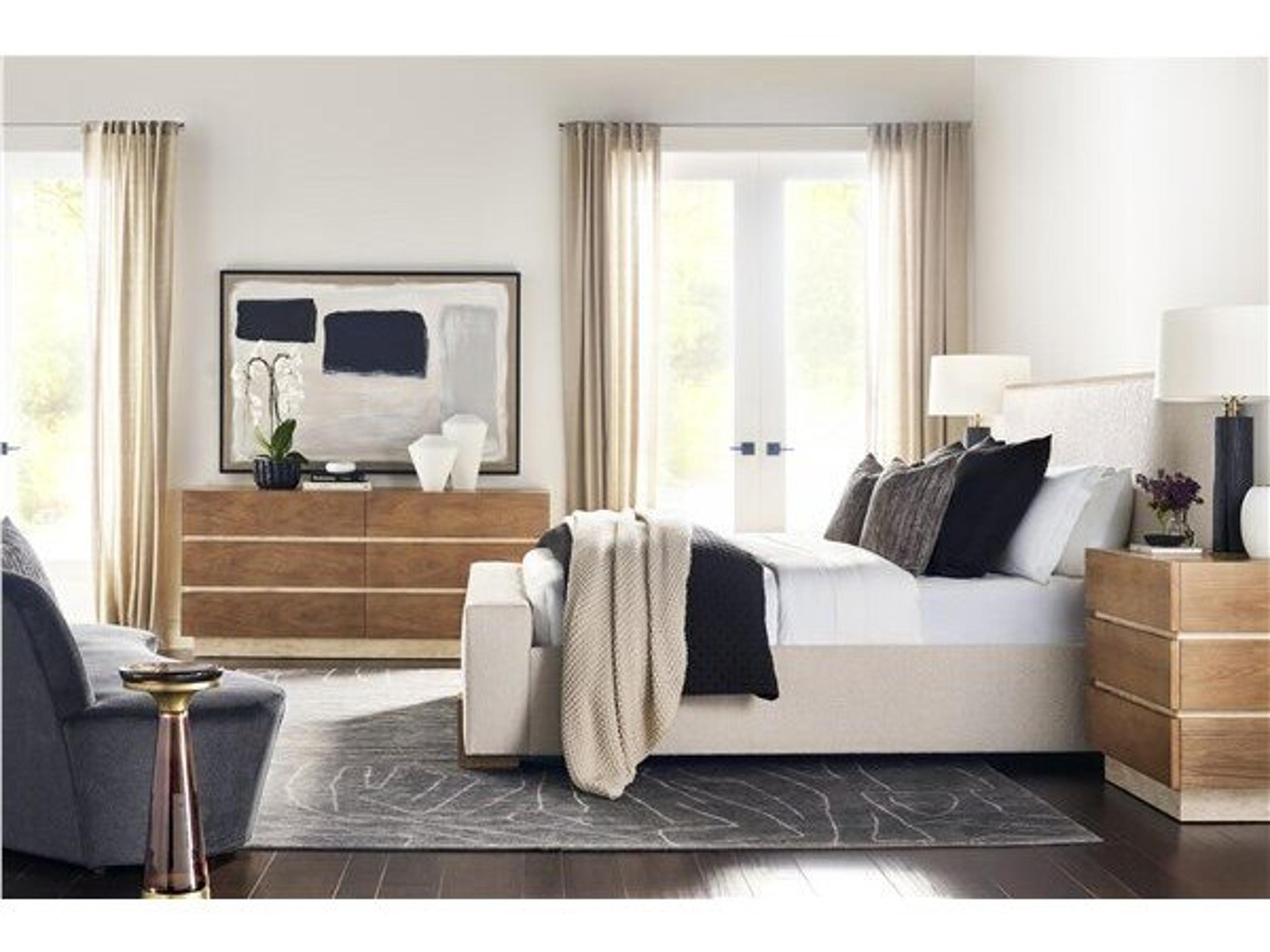 Vanguard Furniture Edge 6-Drawers Natural Walnut Wood Double Dresser