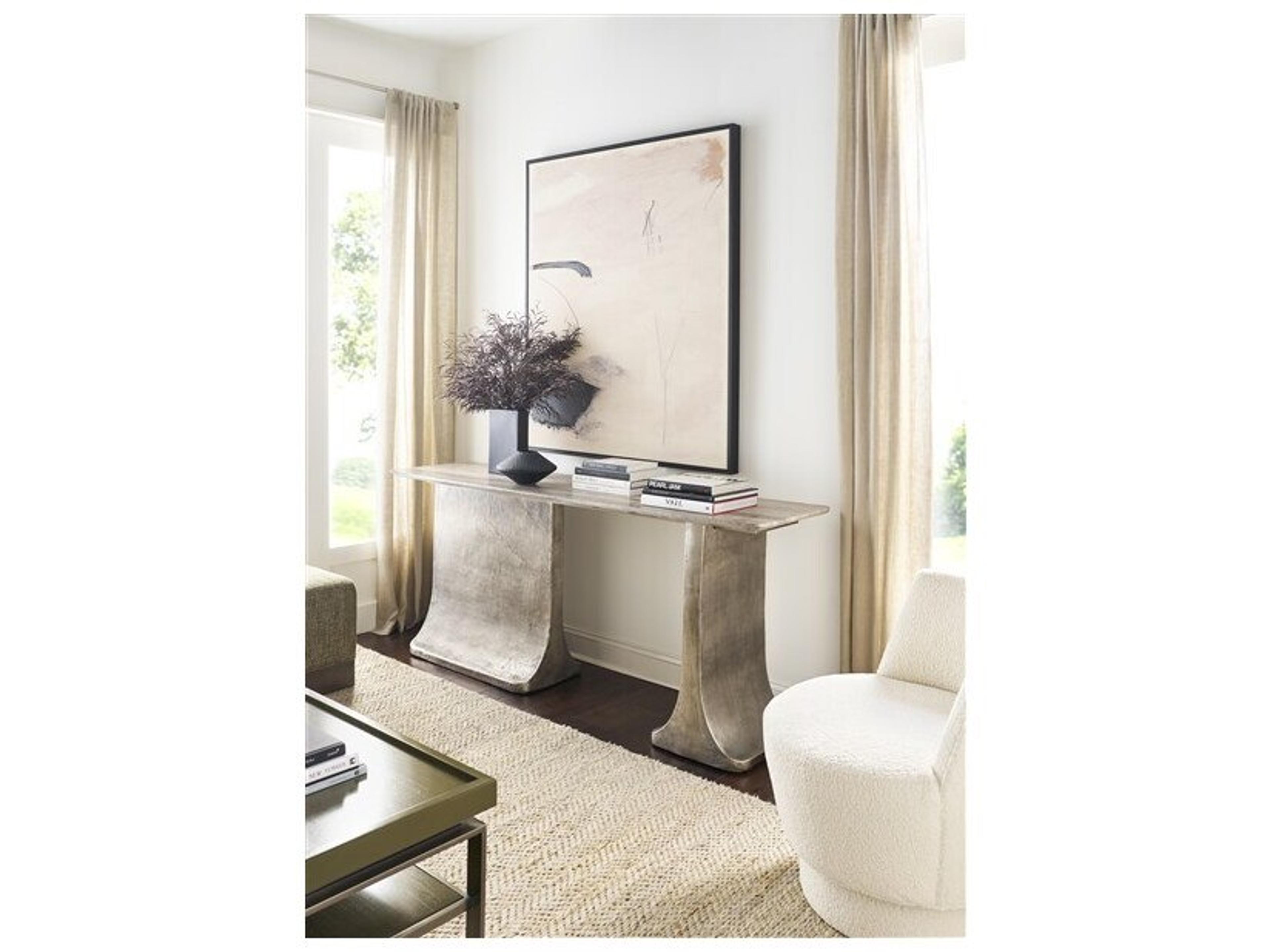 Vanguard Furniture Reveal Rectangular Metal Console Table