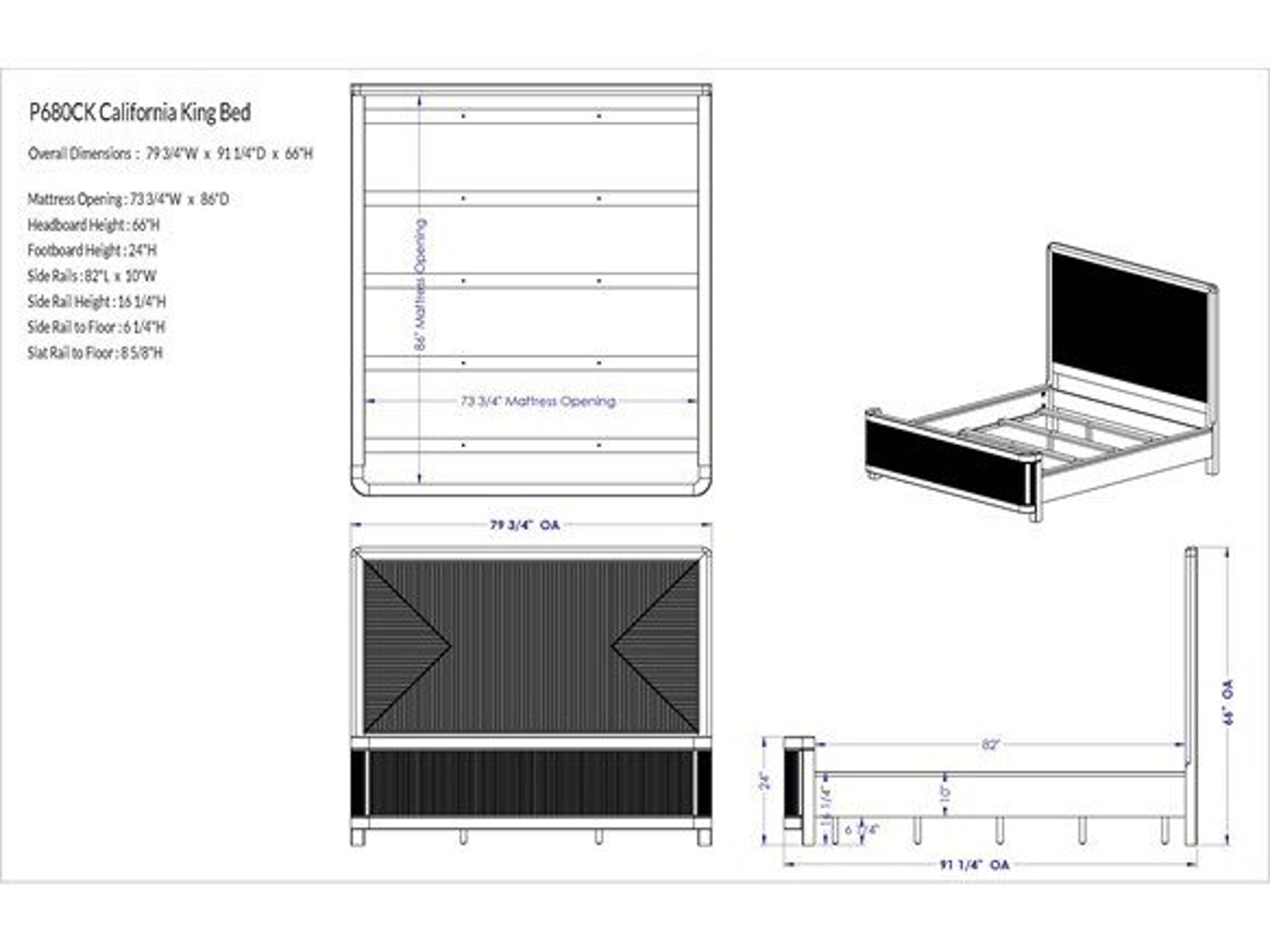 Vanguard Furniture Form Natural Oak Wood King Platform Bed