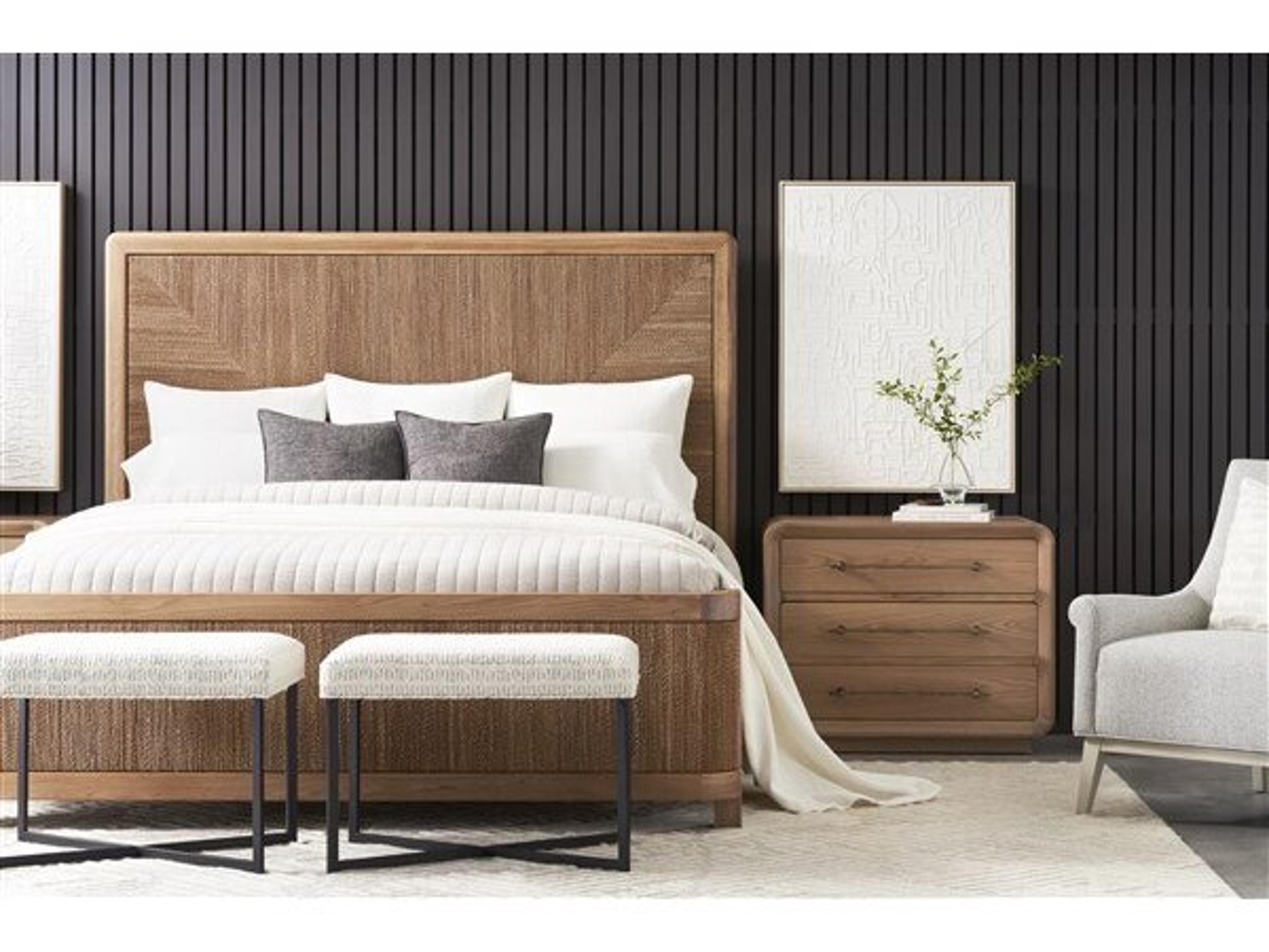 Vanguard Furniture Form Natural Oak Wood King Platform Bed