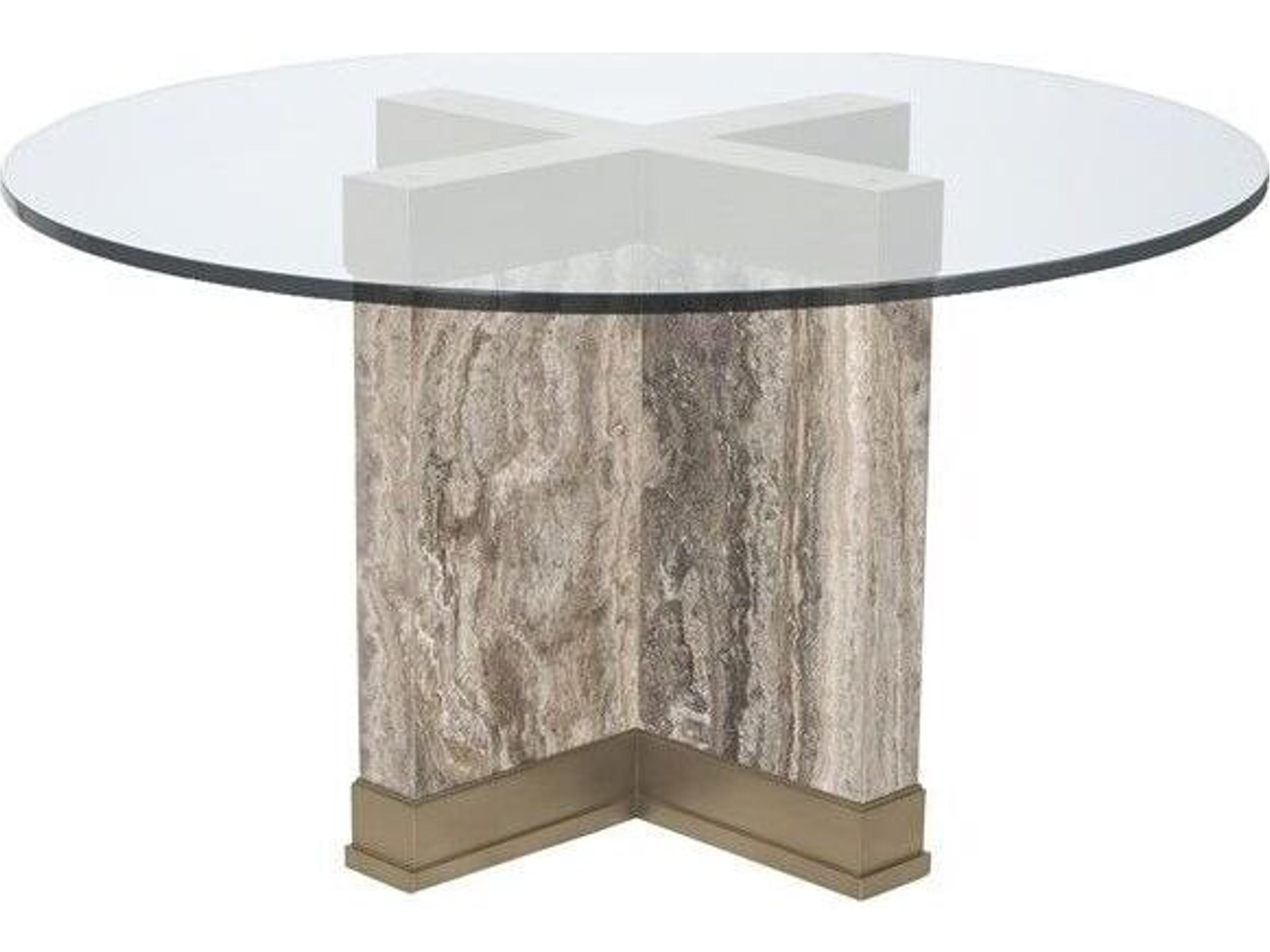 Stafford Round Glass Dining Table