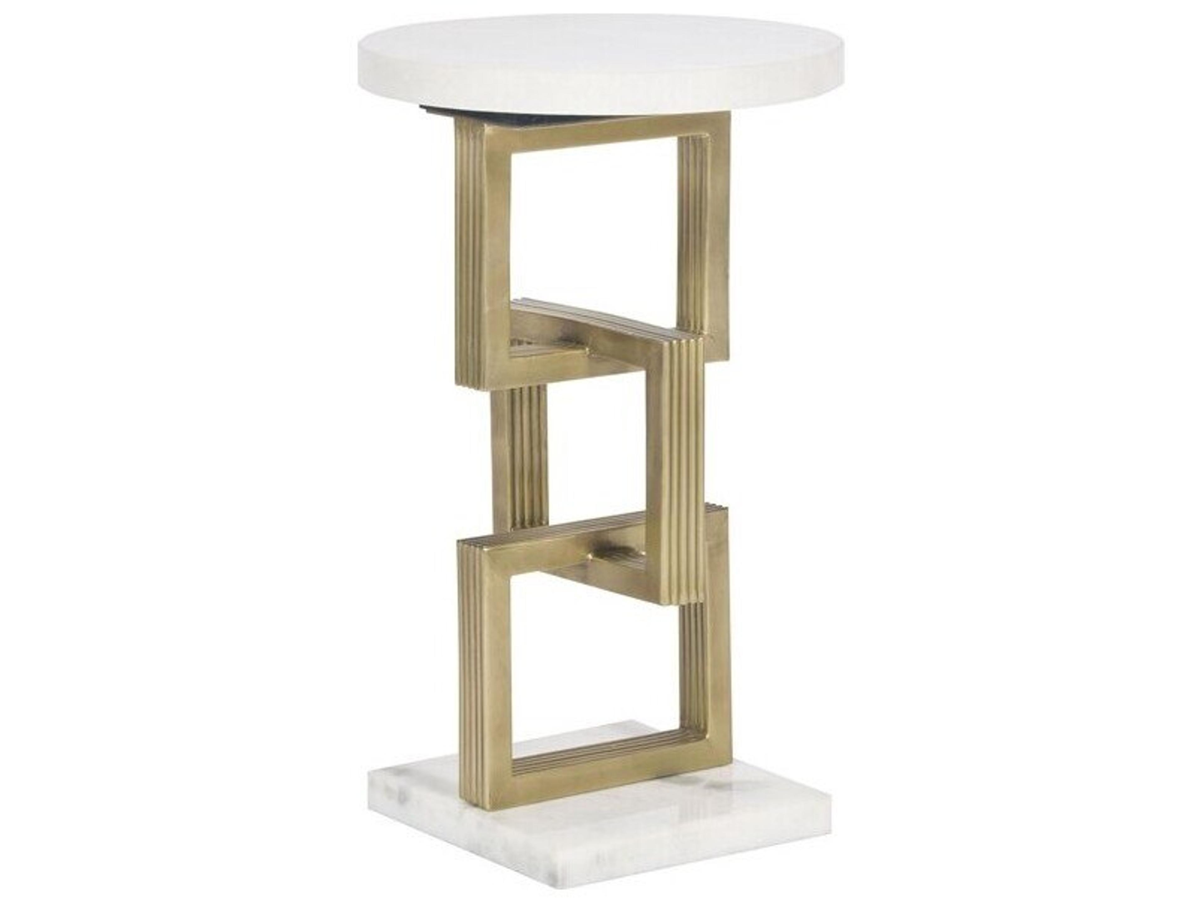 Vanguard Furniture Geo Round Stone End Table