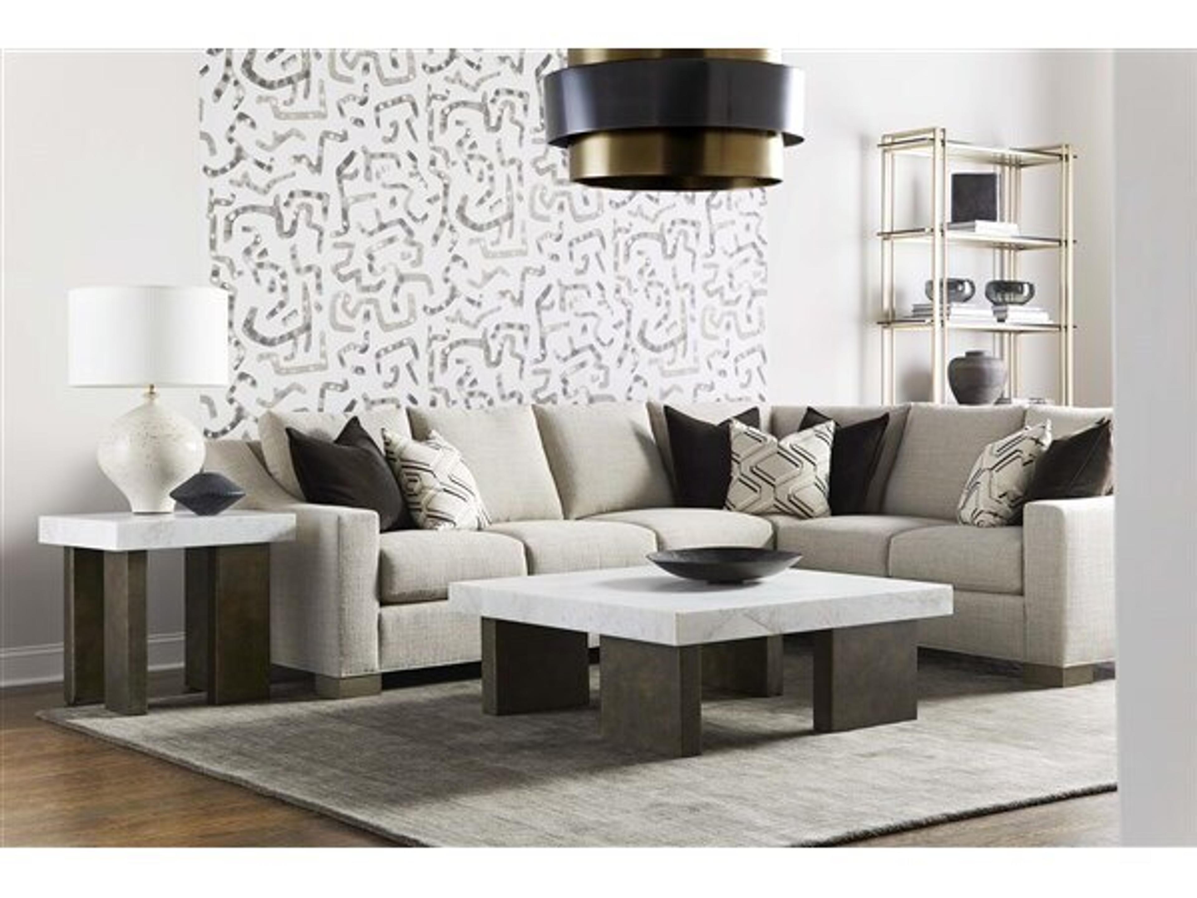 Vanguard Furniture Santa Cruz Rectangular Marble Coffee Table