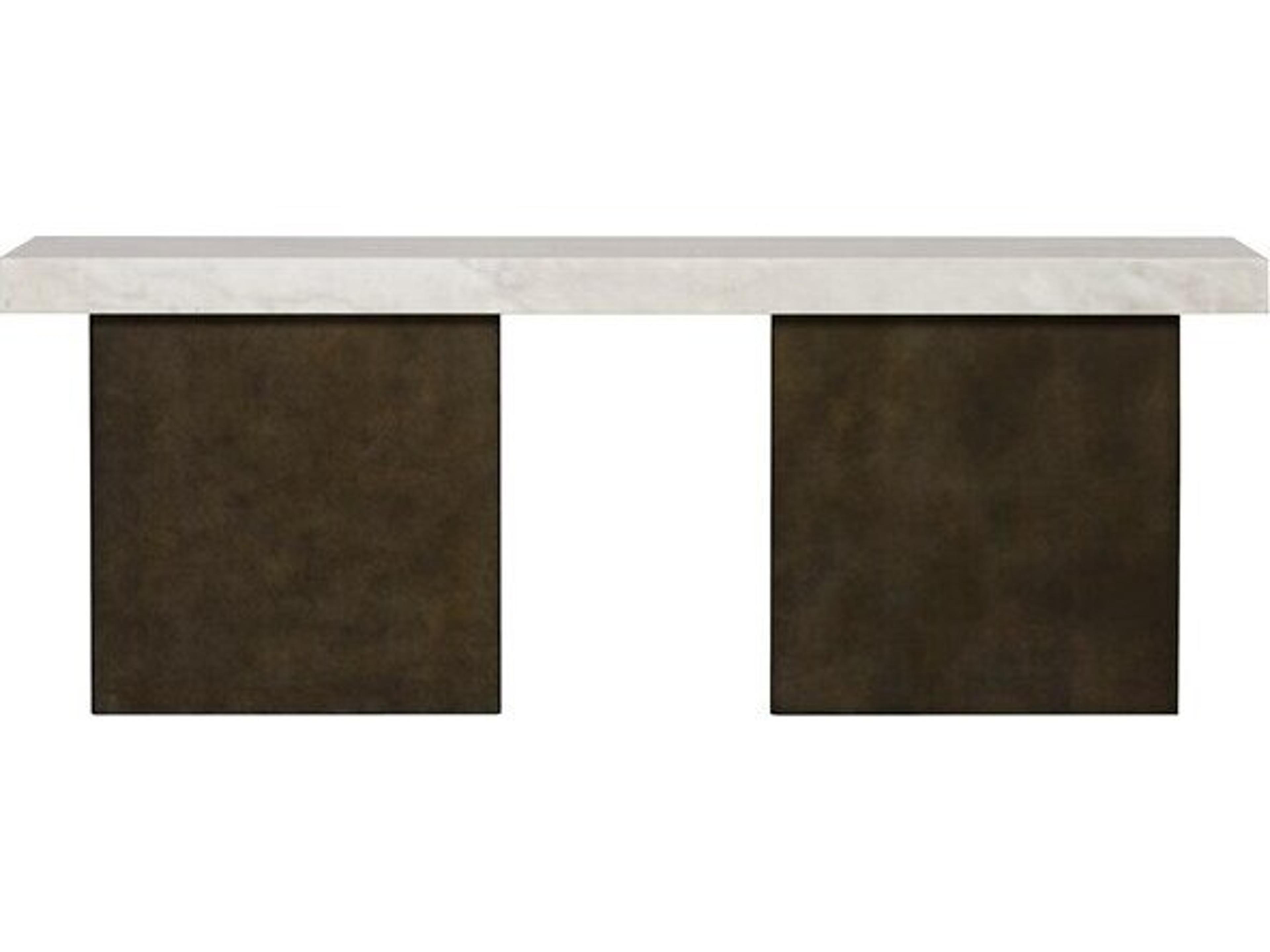 Santa Cruz Rectangular Marble Console Table