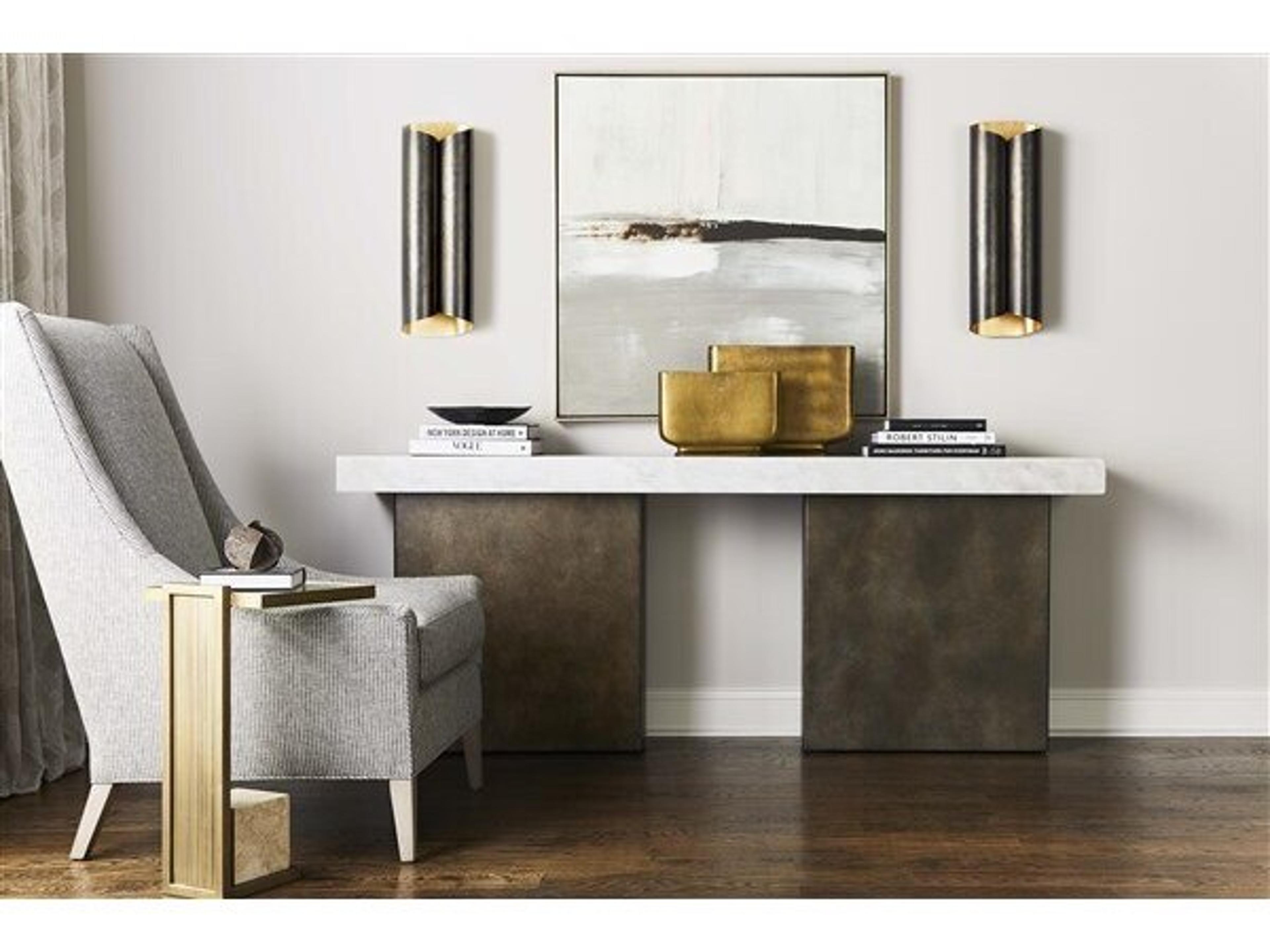 Vanguard Furniture Santa Cruz Rectangular Marble Console Table