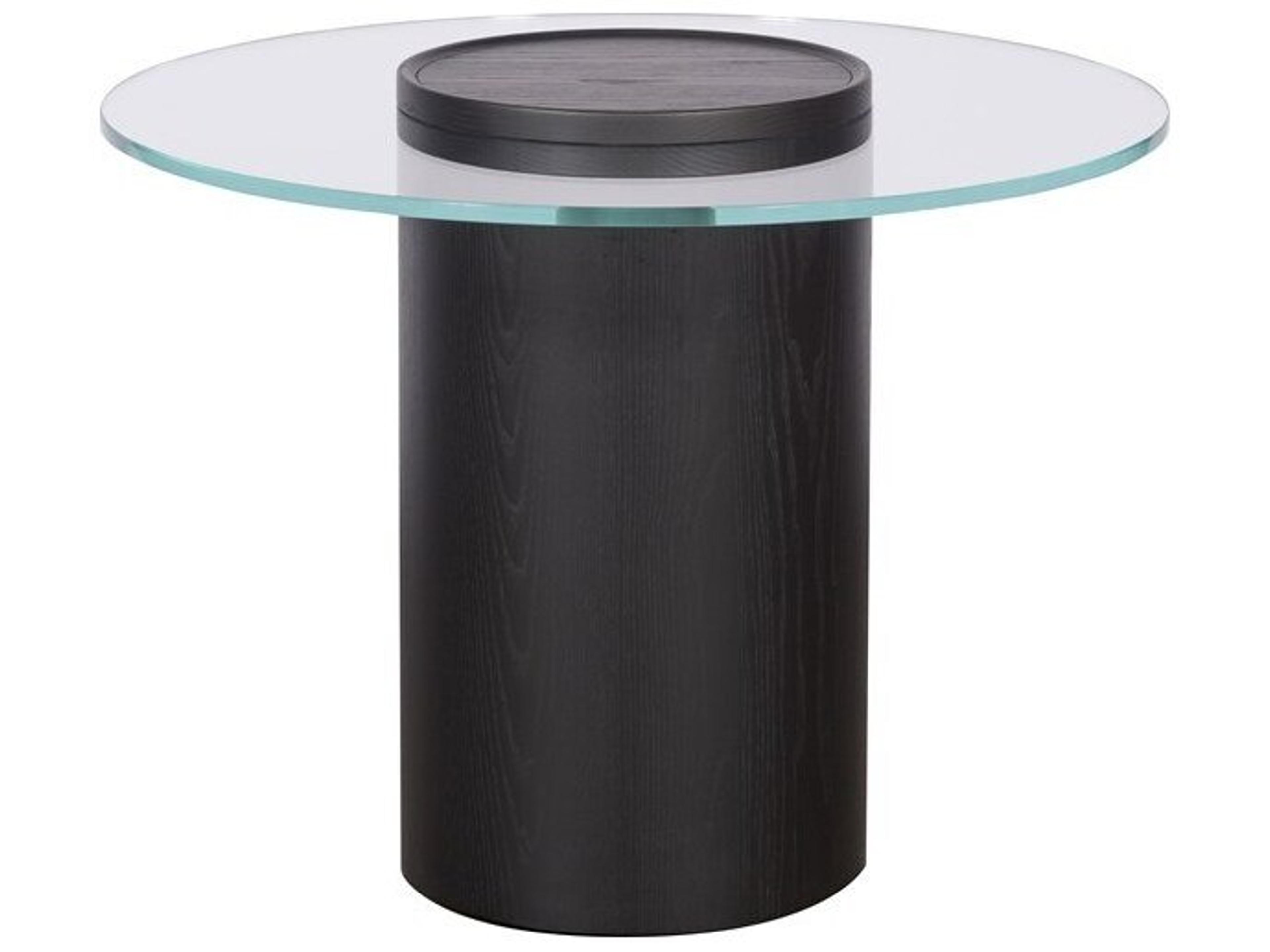 Brixley Round Glass End Table