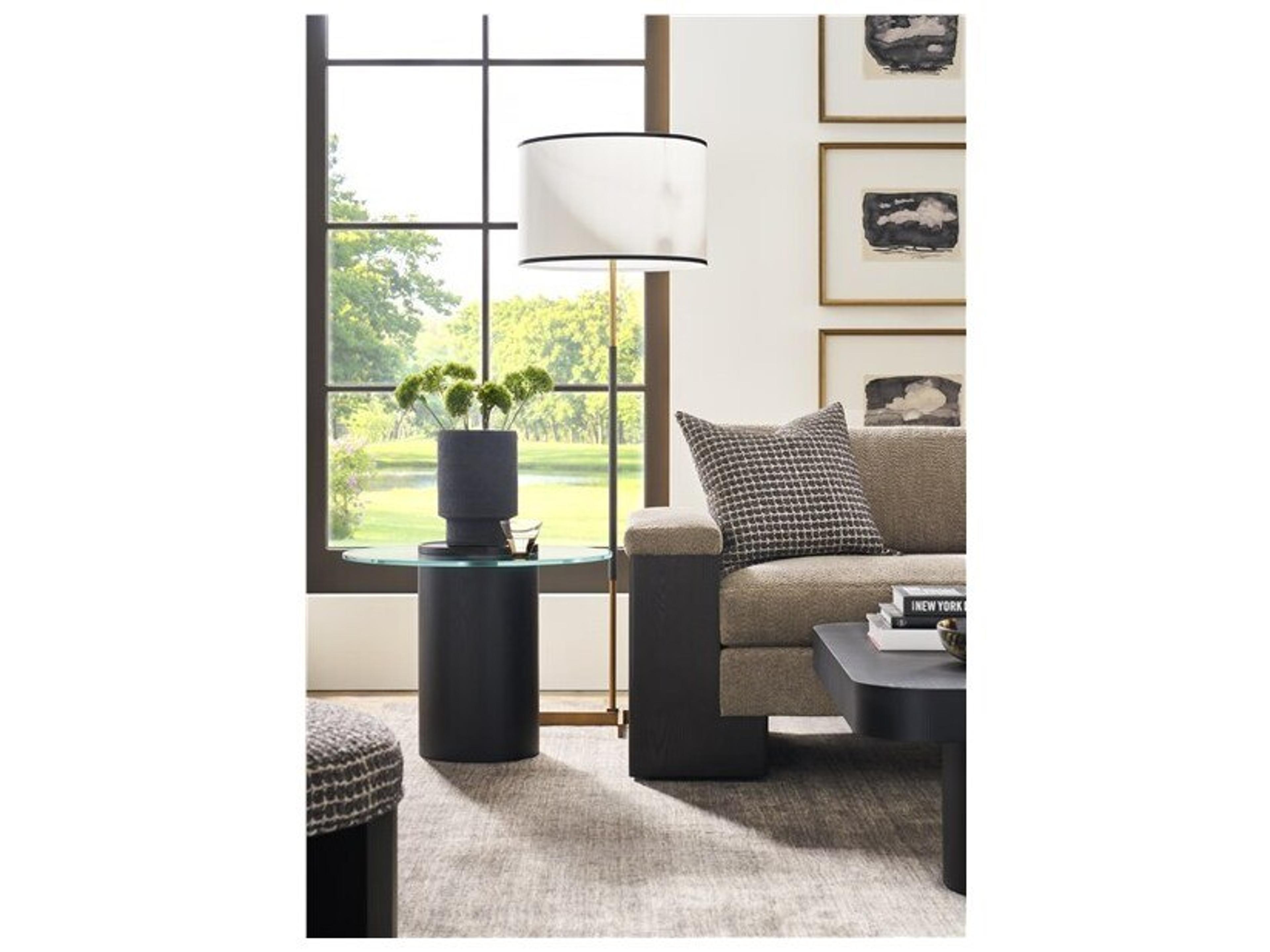 Vanguard Furniture Brixley Round Glass End Table