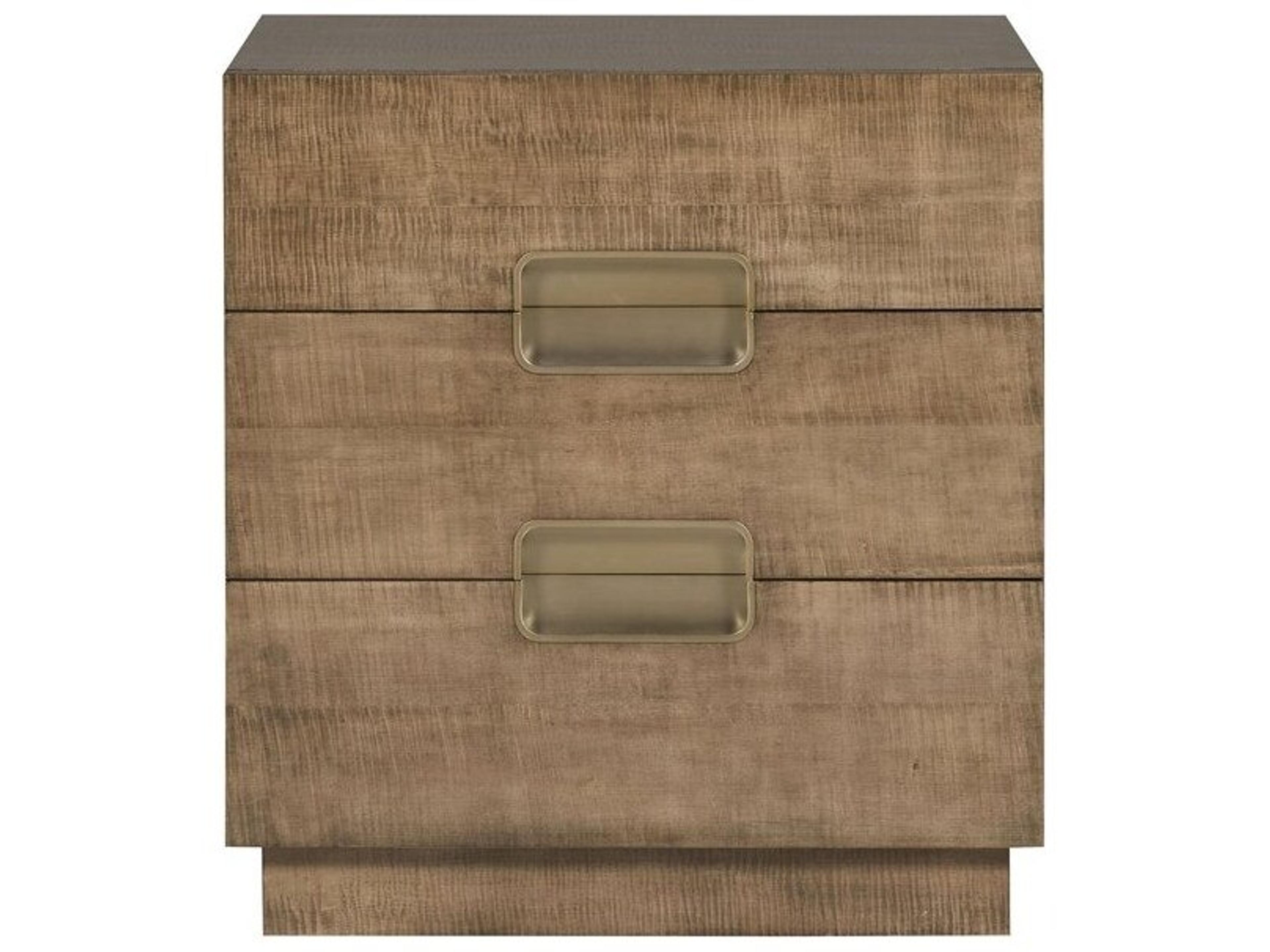 Splendor 2-Drawers Brown Nightstand