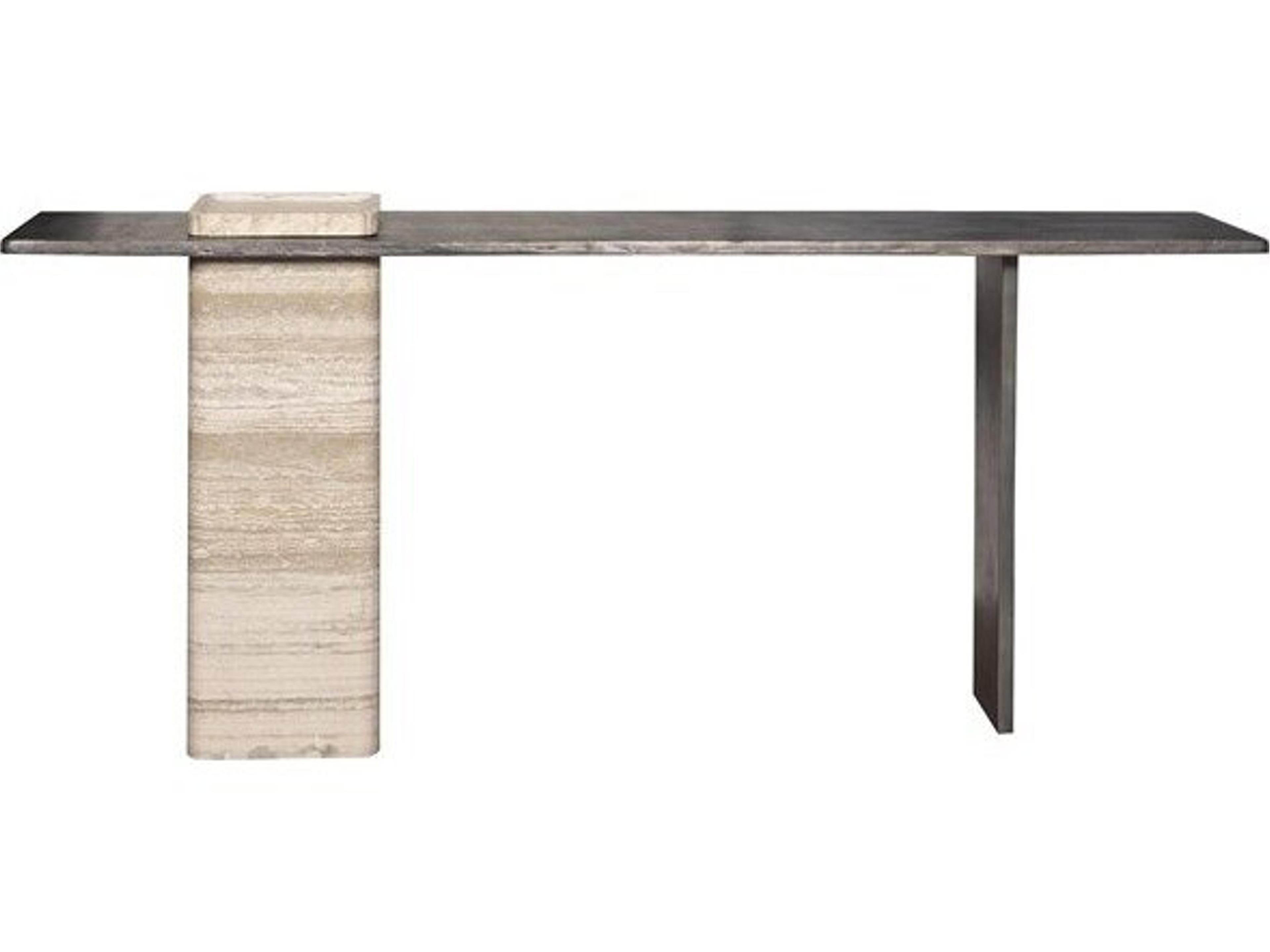 Flynn Rectangular Stone Console Table