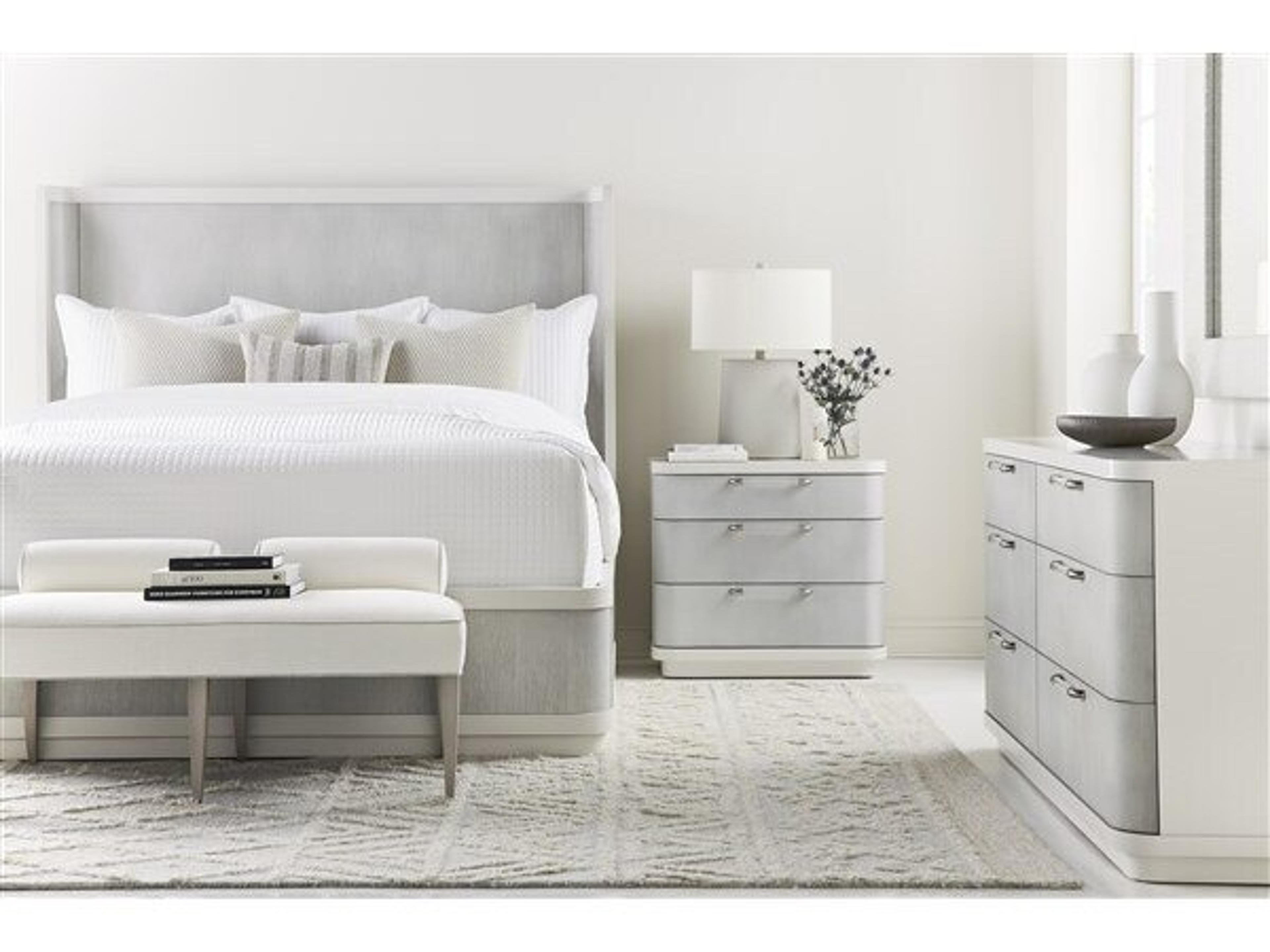 Vanguard Furniture Cove 3-Drawers Gray Hardwood Nightstand