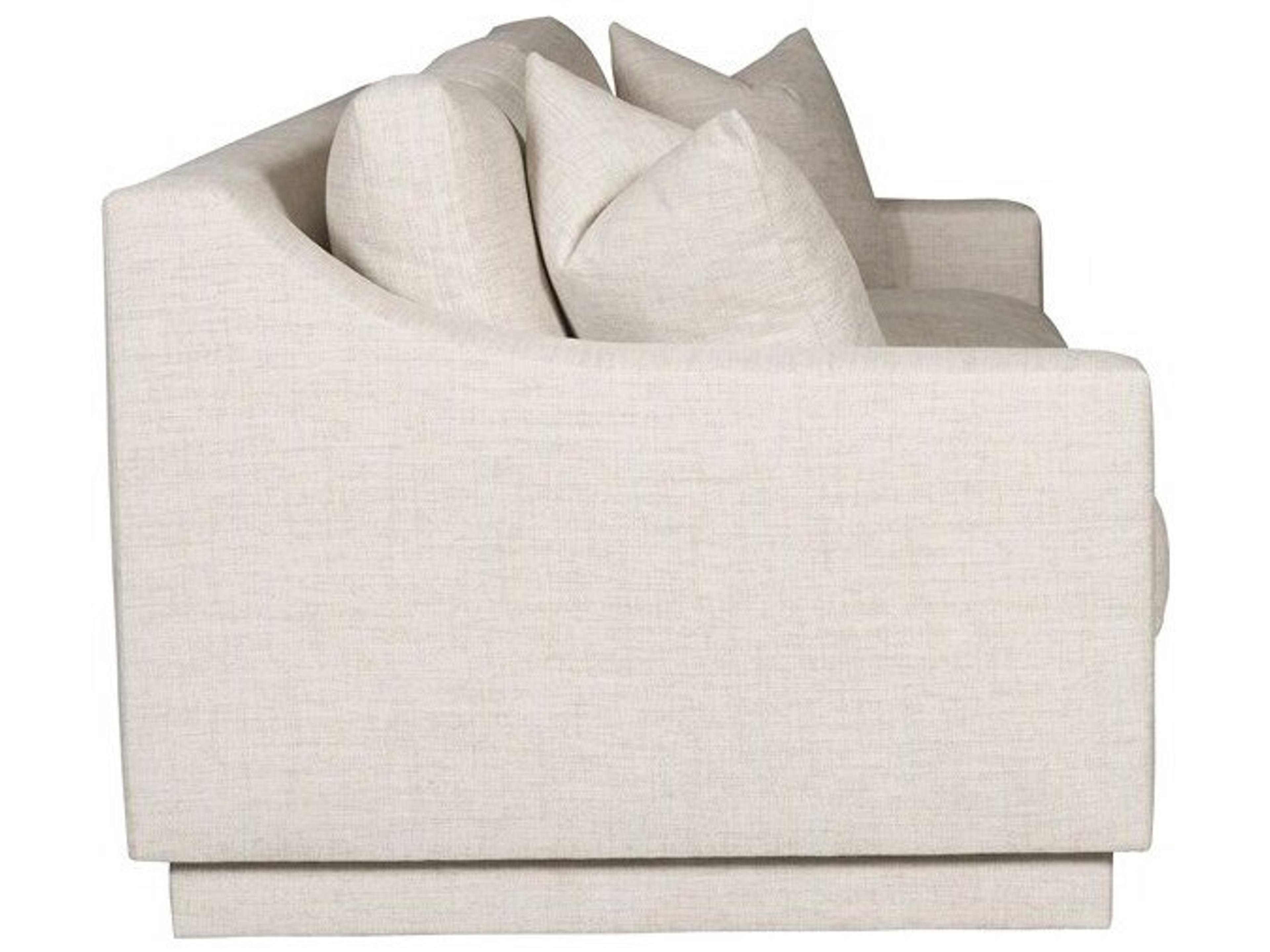 Vanguard Furniture Asher Thriller Linen Fabric Cream Upholstered Sofa