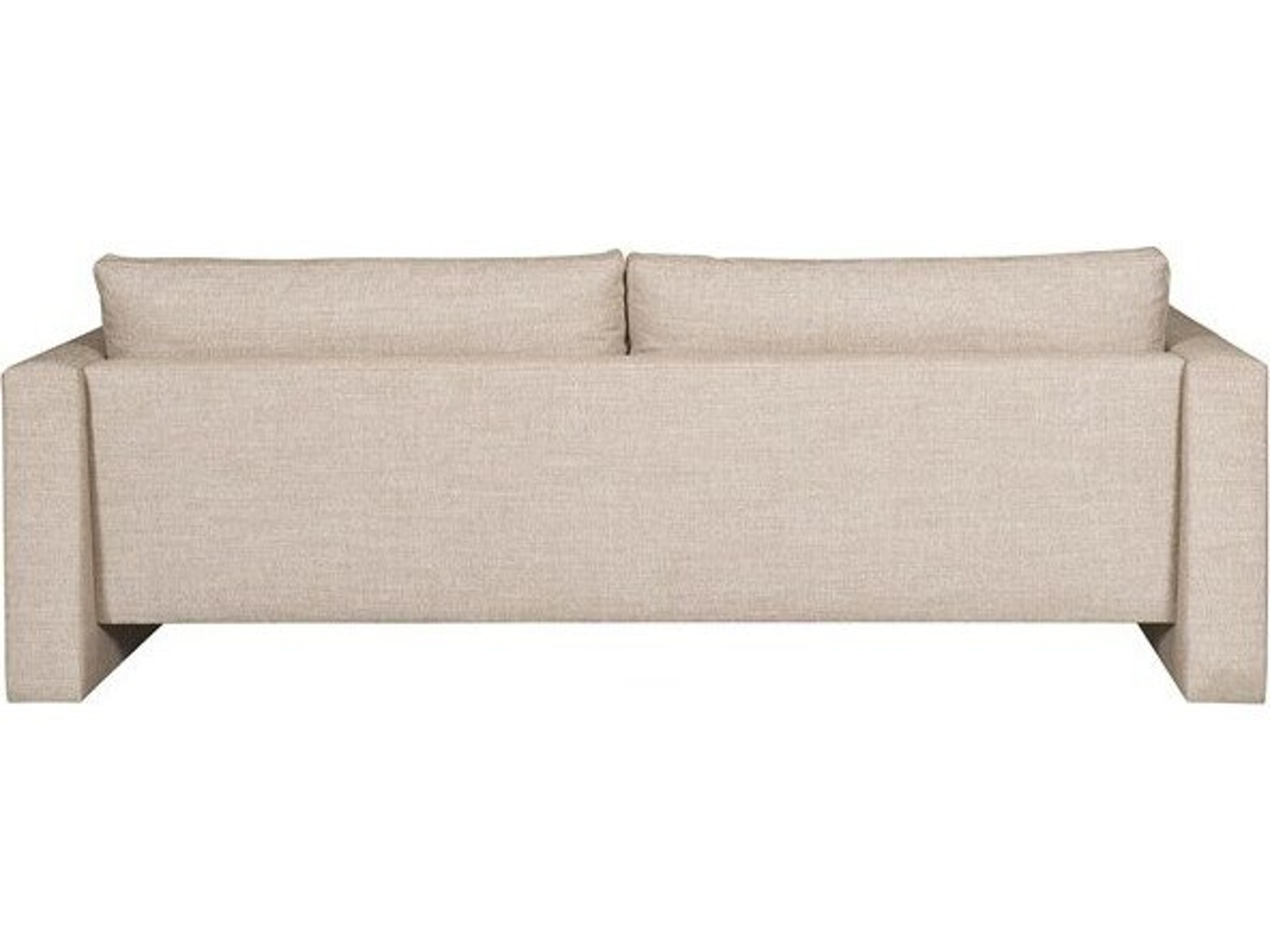 Vanguard Furniture Brady Jumpy Burlap Fabric Beige Upholstered Sofa