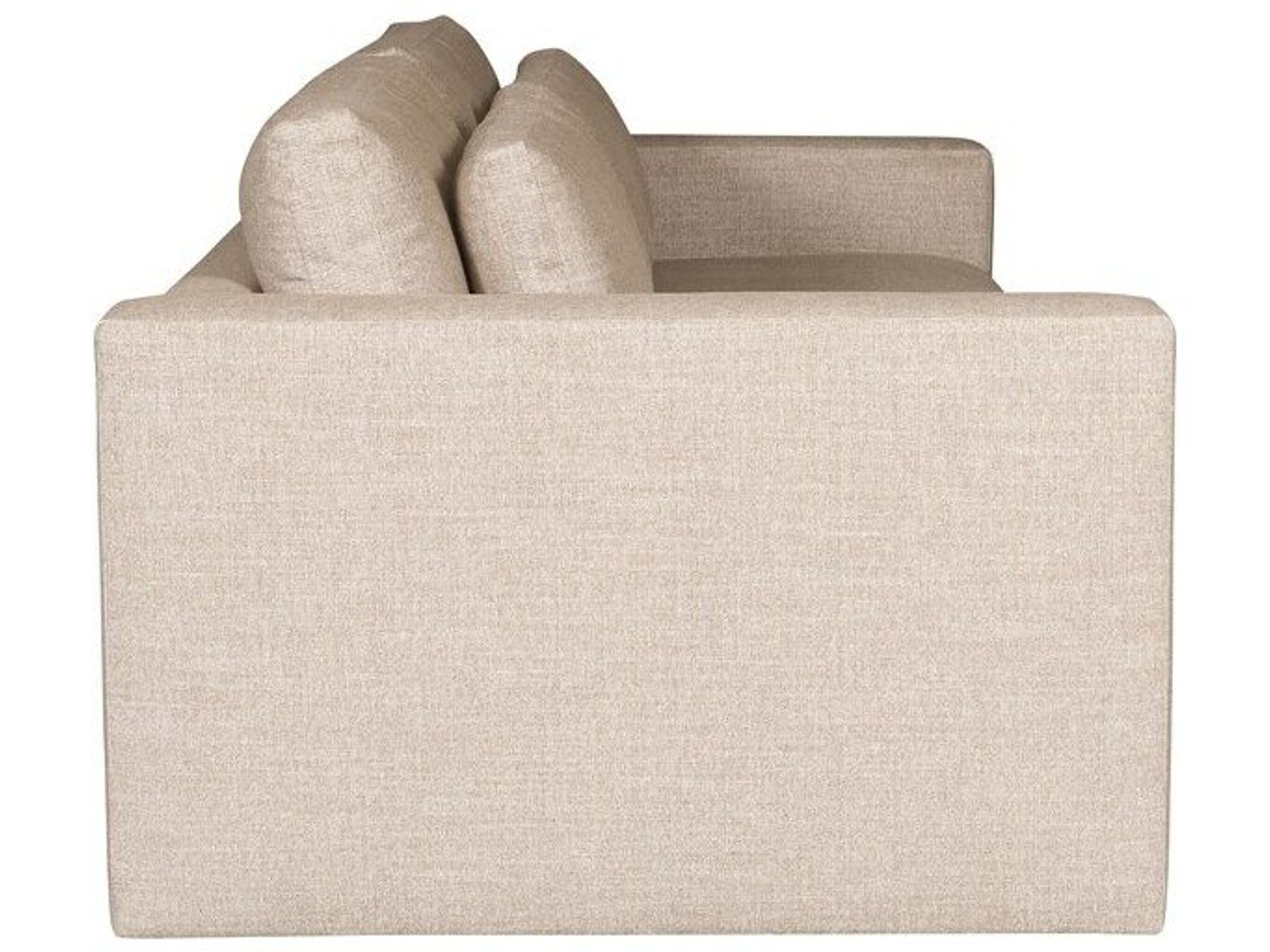 Vanguard Furniture Brady Jumpy Burlap Fabric Beige Upholstered Sofa