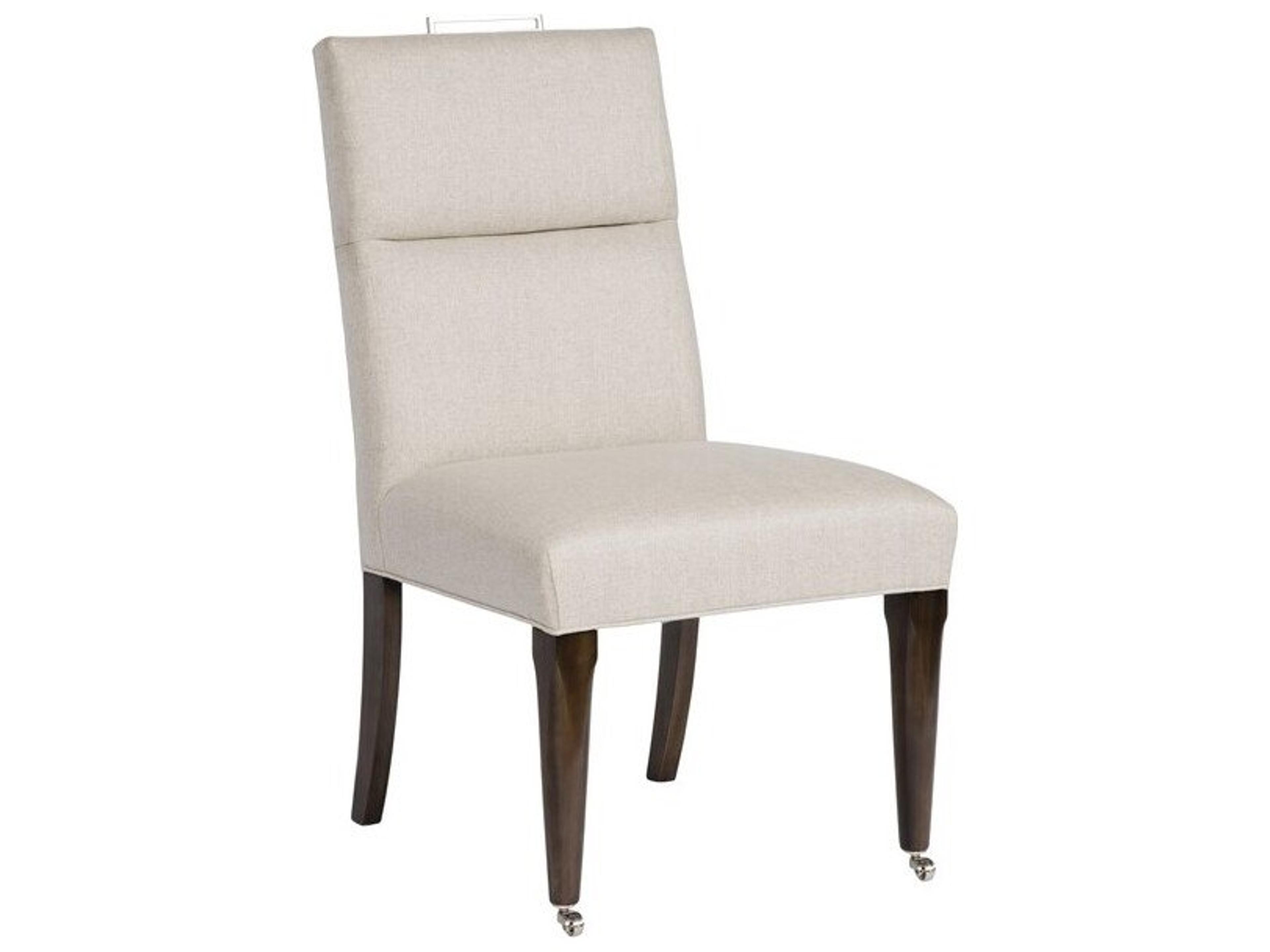 Vanguard Furniture Brattle Road Hardwood Beige Upholstered Armless Dining Chair