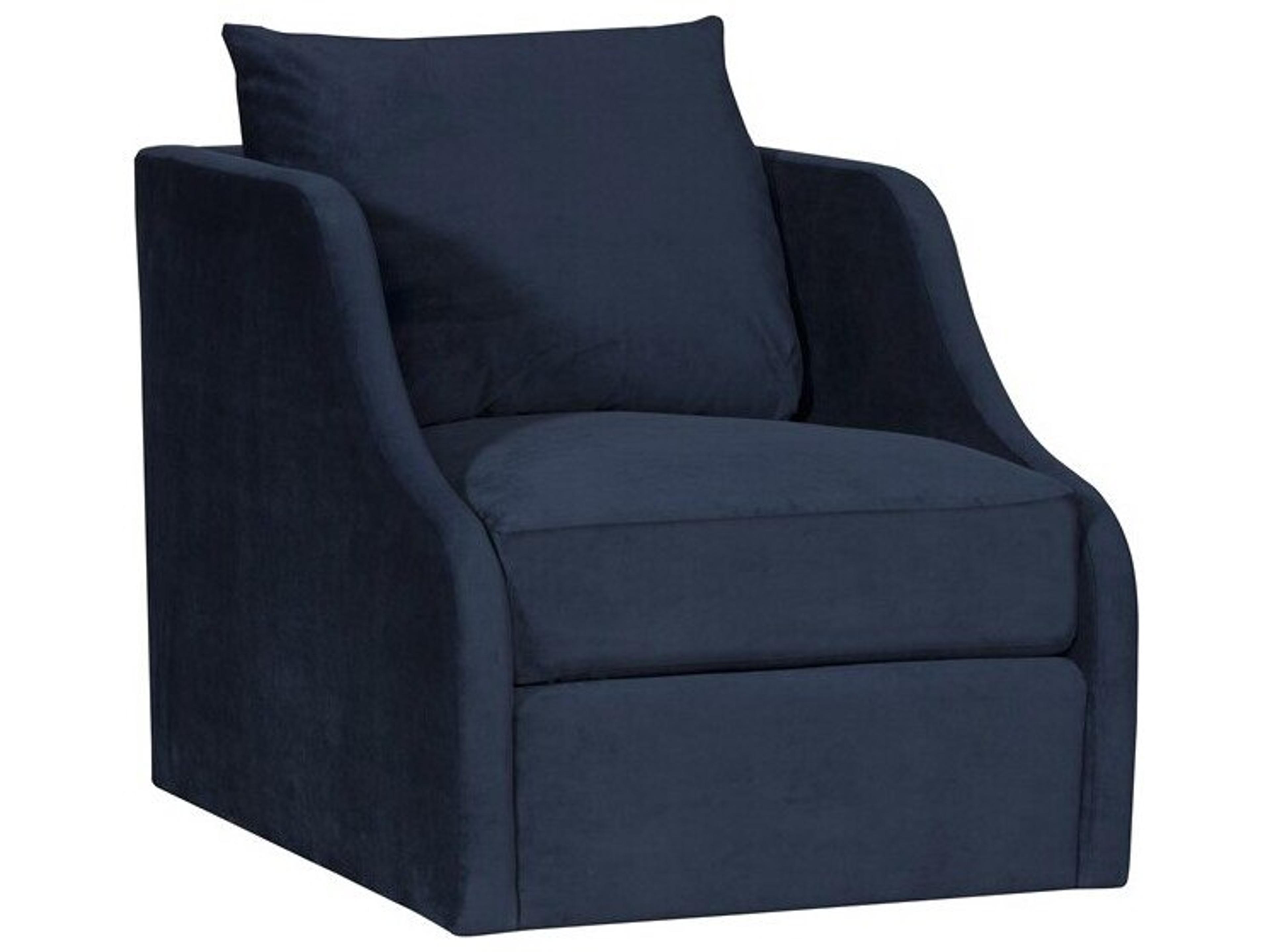 Vanguard Furniture Cora Swivel Blue Accent Chair