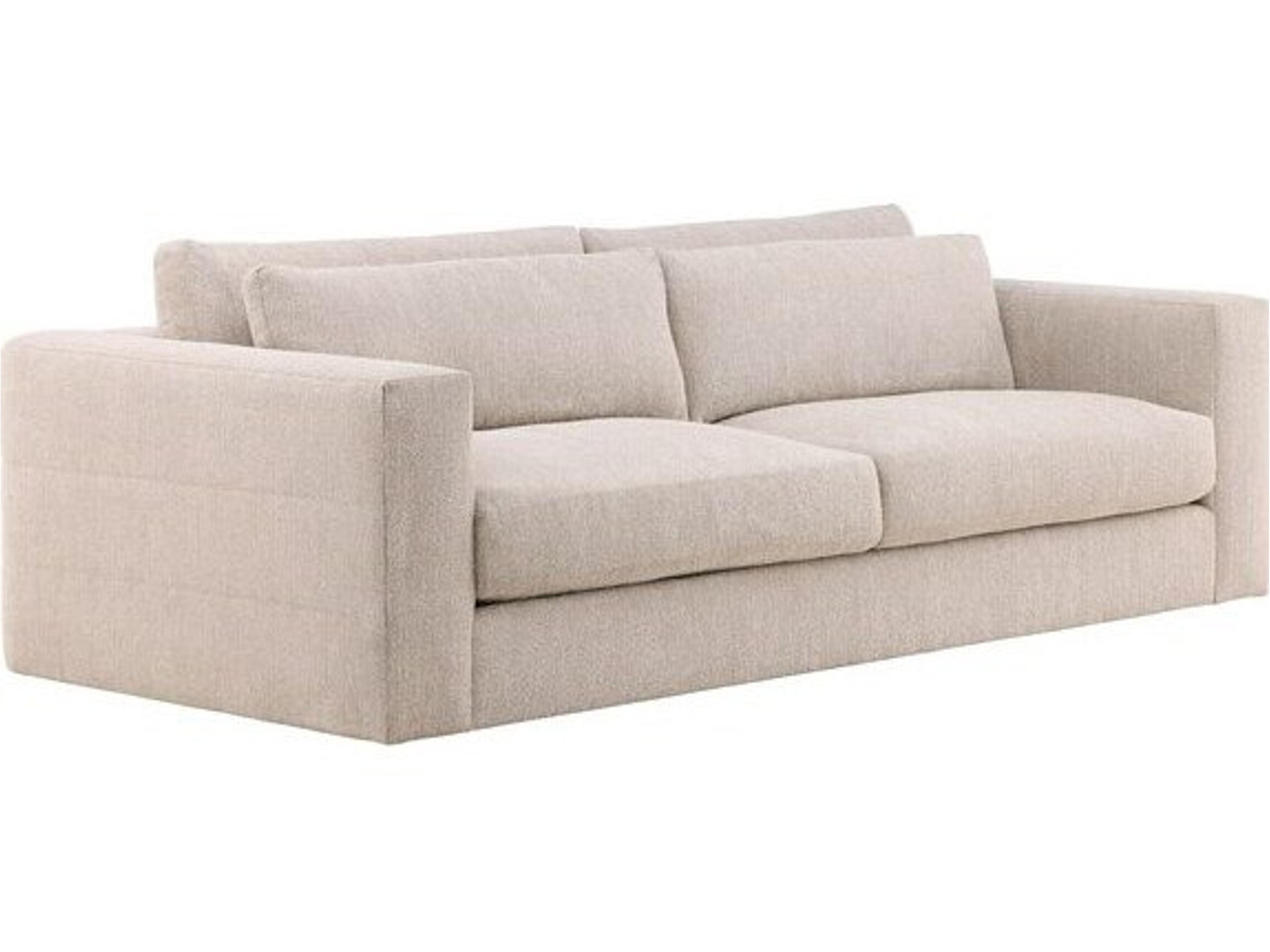 Vanguard Furniture Leone Topper Oatmeal Beige Upholstered Sofa