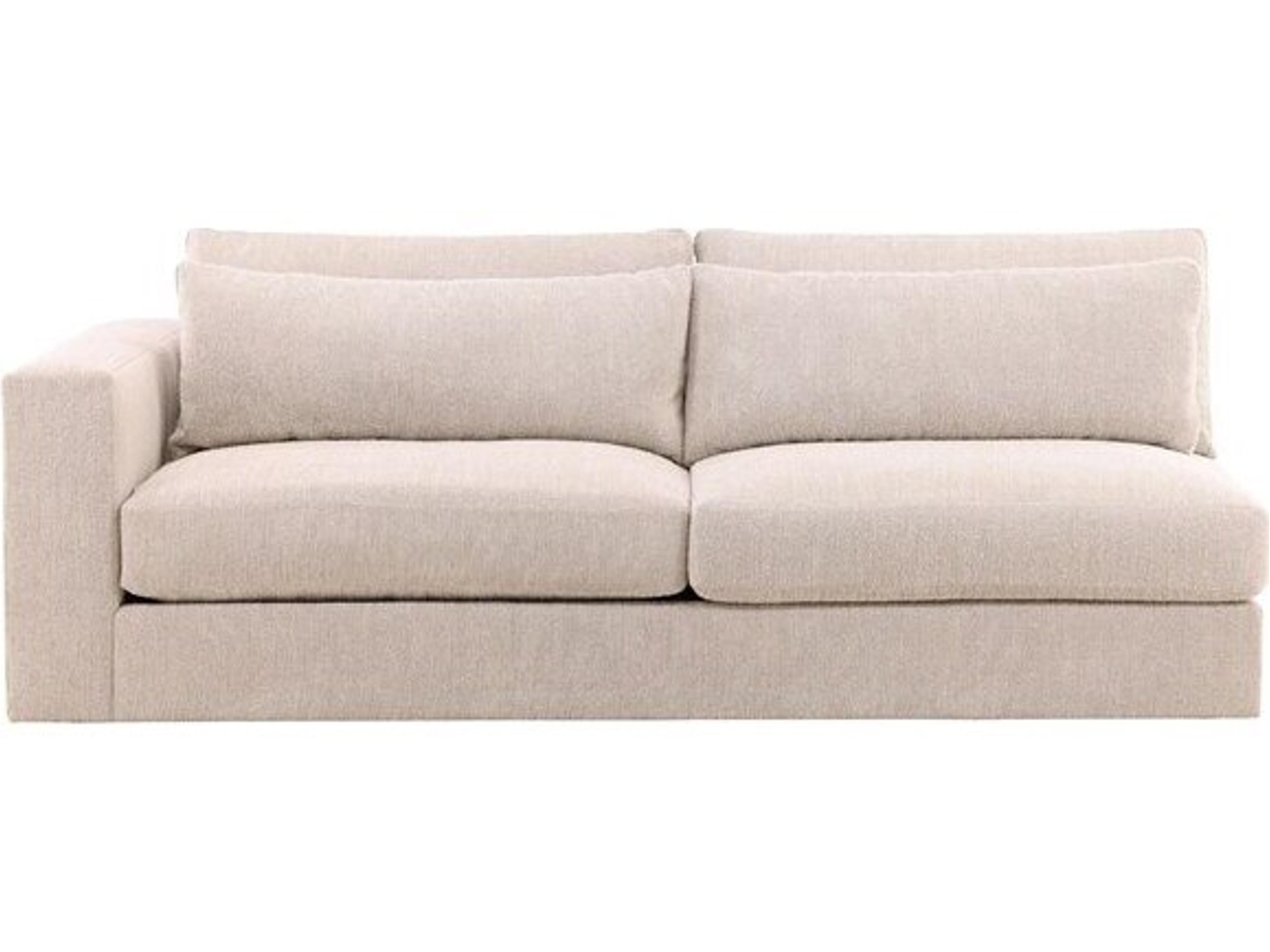 Leone Beige Upholstered Sectional Sofa