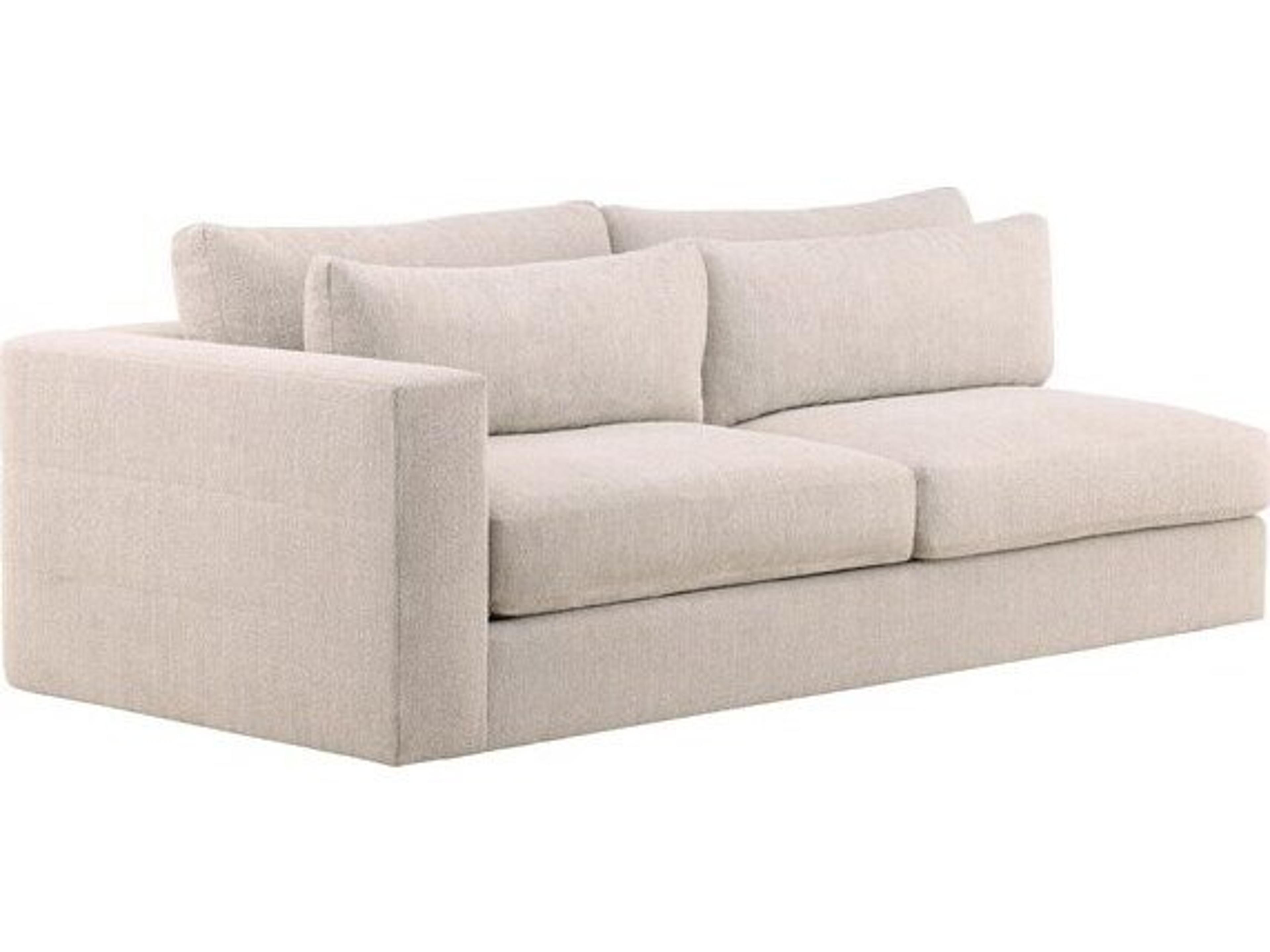 Vanguard Furniture Leone Beige Upholstered Sectional Sofa