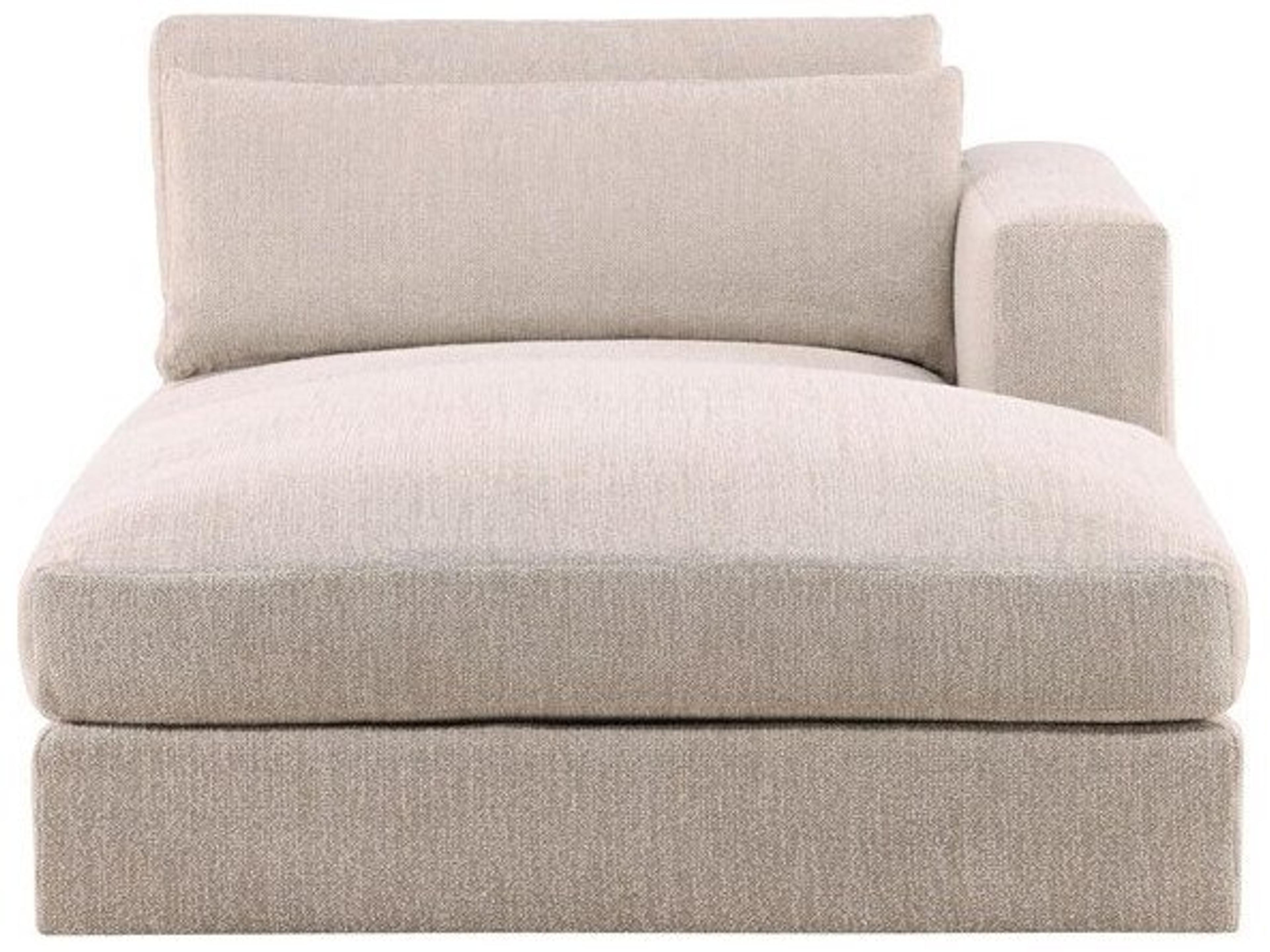 Leone Beige Upholstered Sectional Sofa