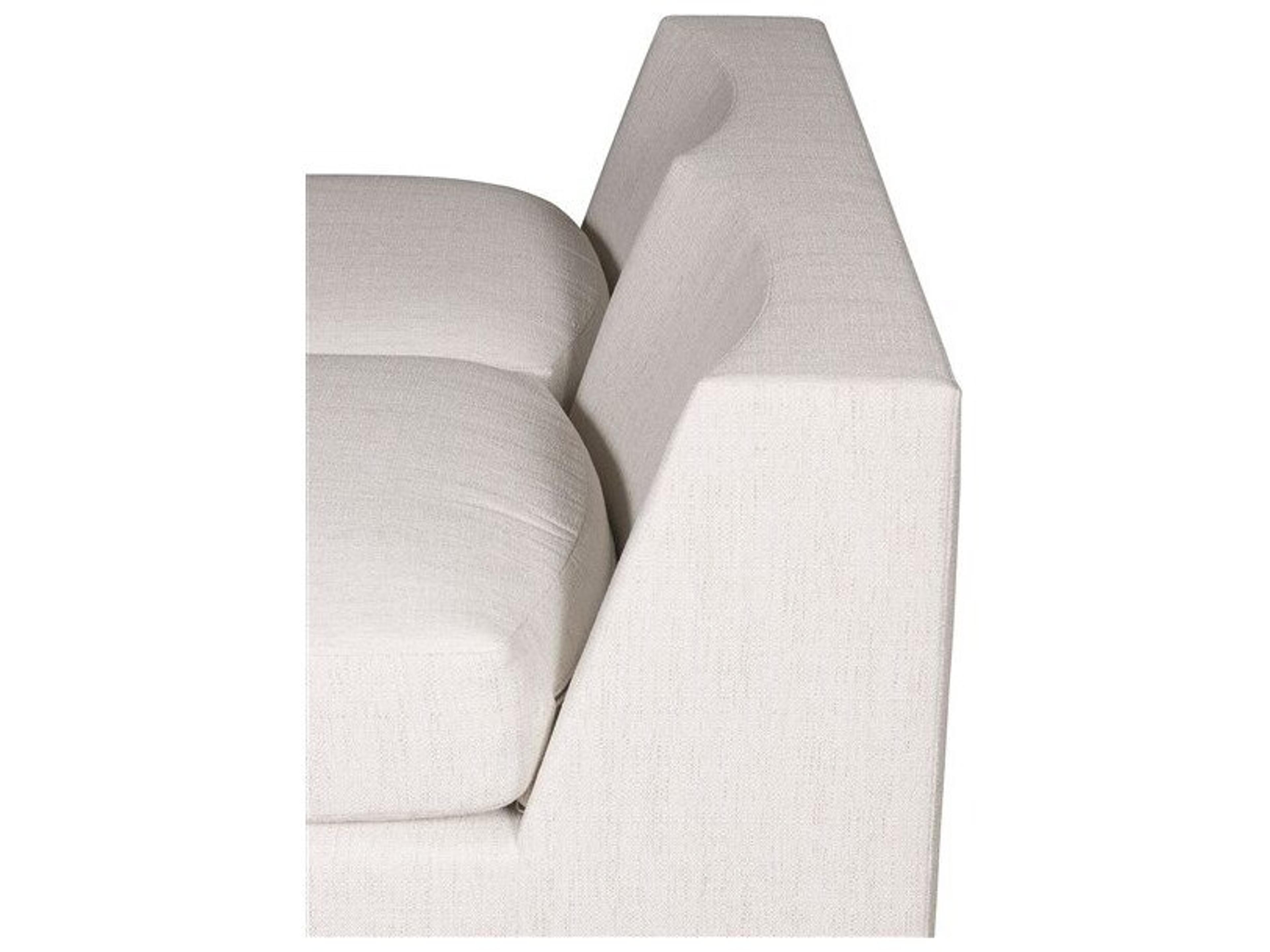 Vanguard Furniture Lucy Kizzie Natural Fabric pebble Path Beige Upholstered Chaise