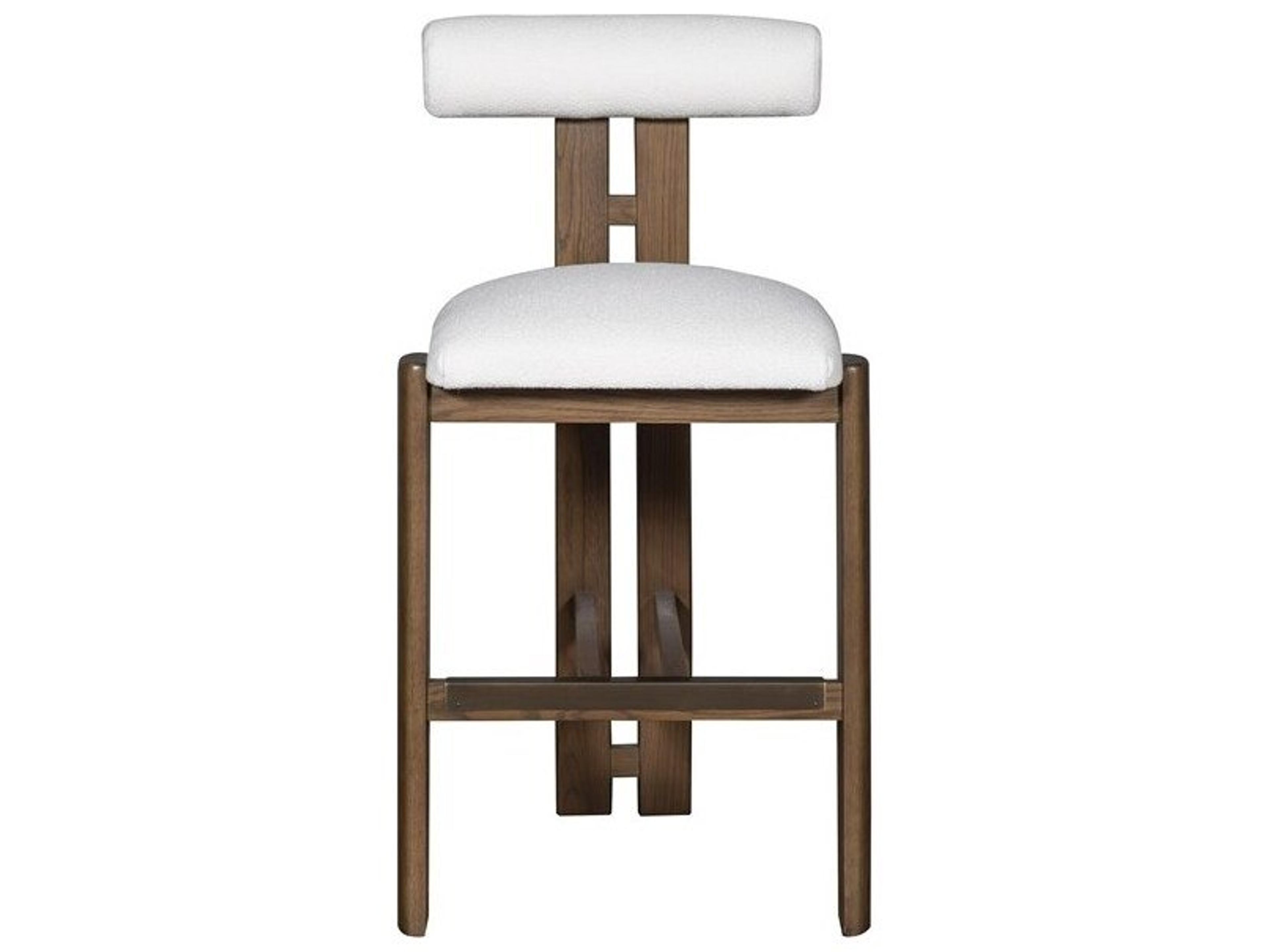 Wright Upholstered Hardwood Bar Stool