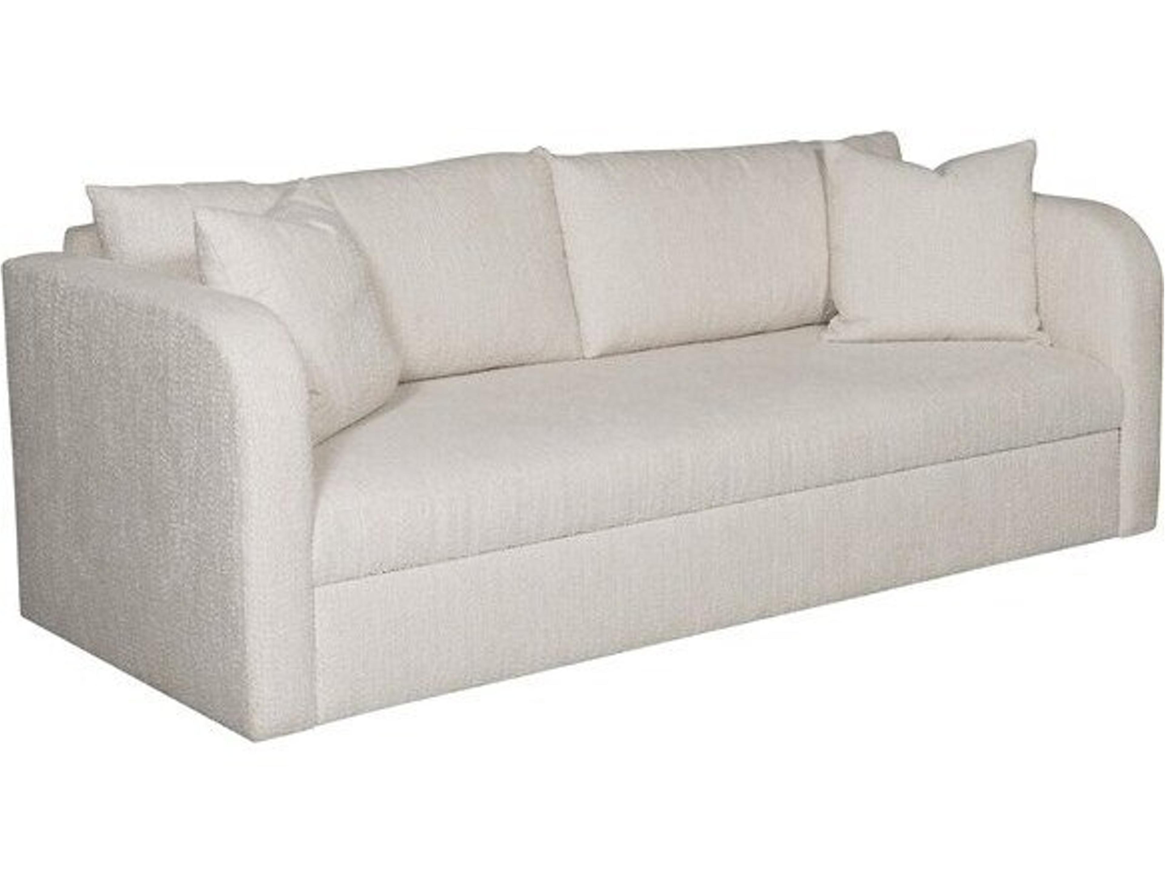 Vanguard Furniture Adaline Kibble Porcelain Fabric Cream Upholstered Sofa
