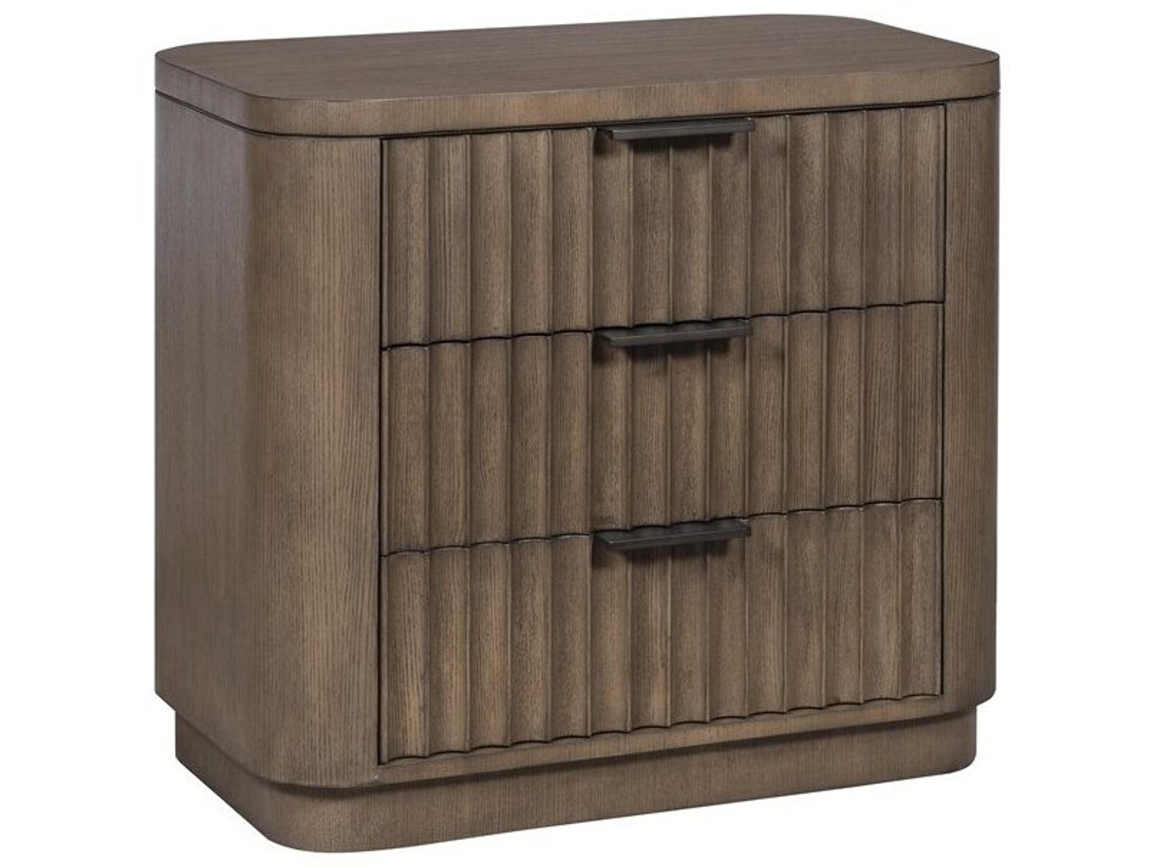 Vanguard Furniture Grandhaven 3-Drawers Brown Ash Wood Nightstand