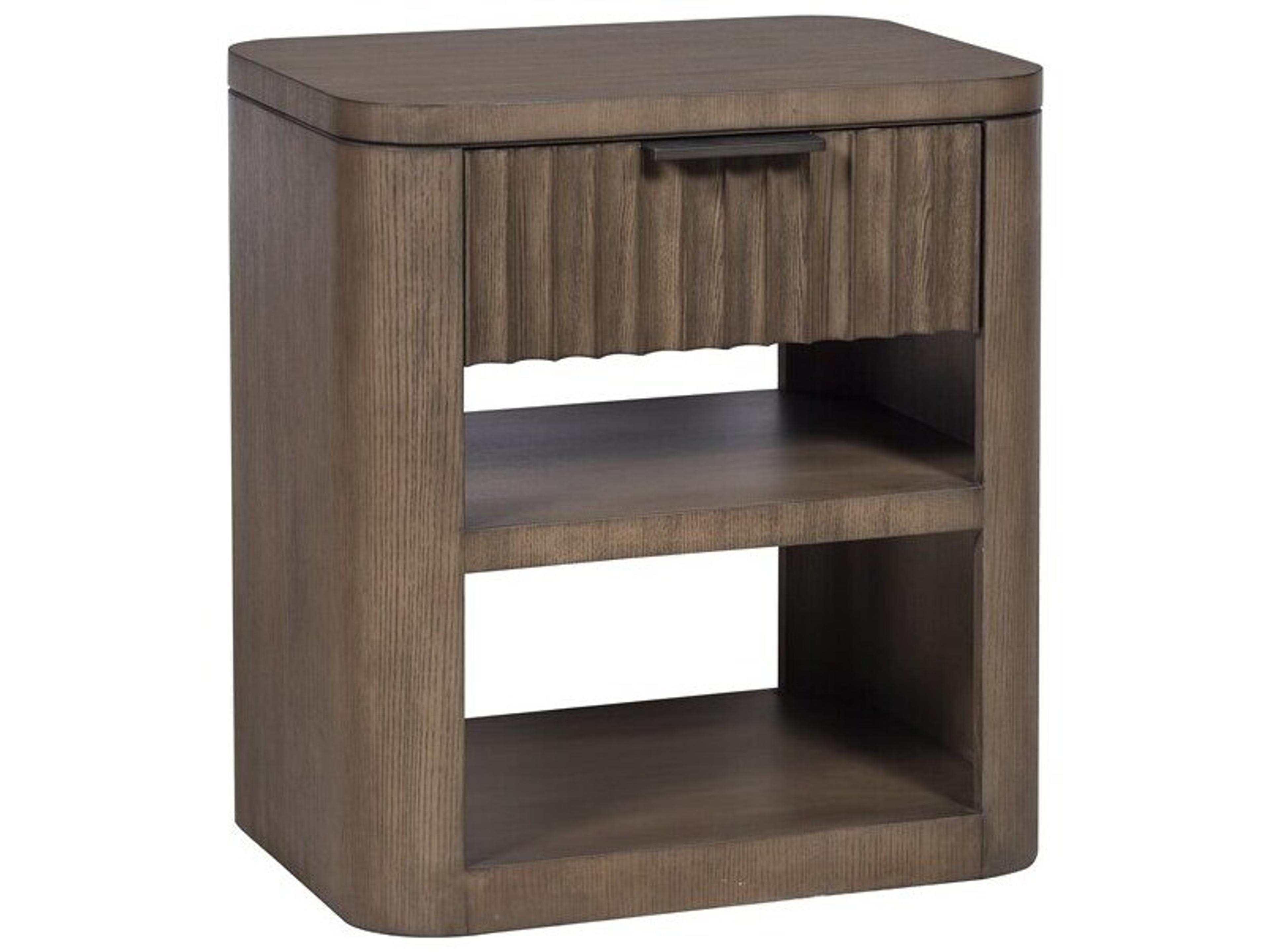 Vanguard Furniture Grandhaven 1-Drawer Brown Ash Wood Nightstand