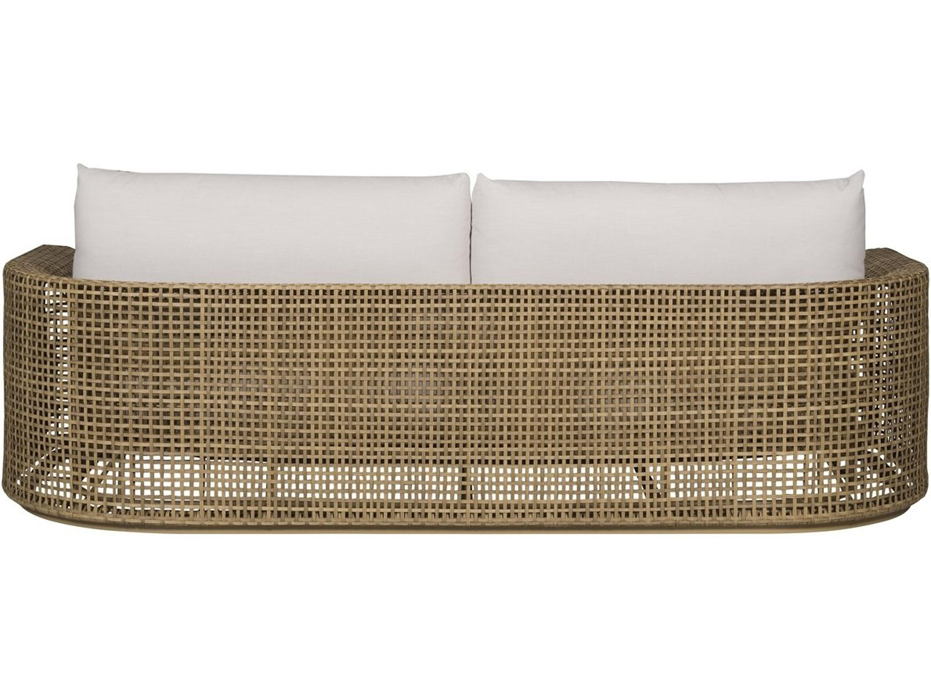 Vanguard Furniture Outdoor Bliss Wicker Cushion Sofa