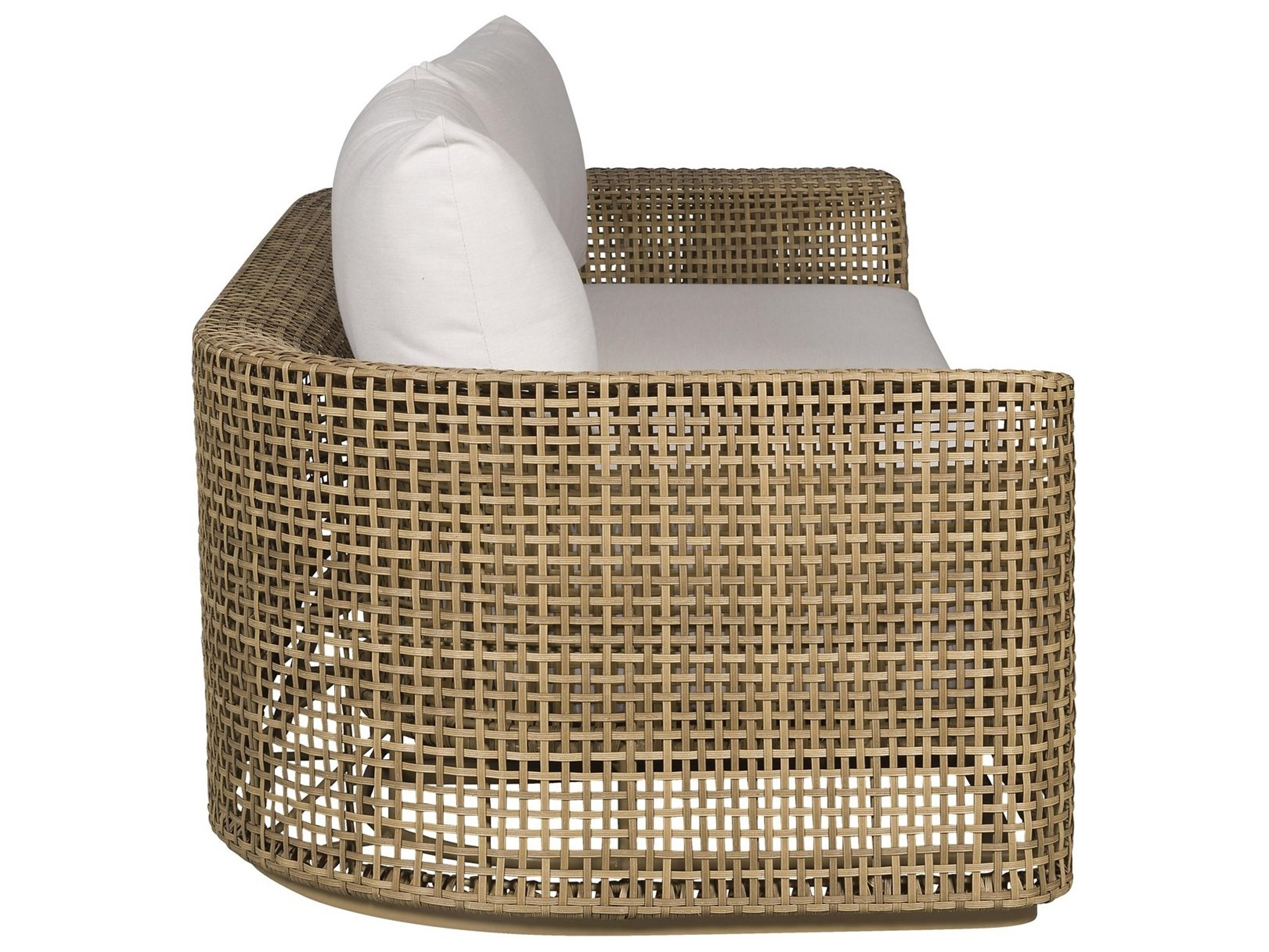 Vanguard Furniture Outdoor Bliss Wicker Cushion Sofa