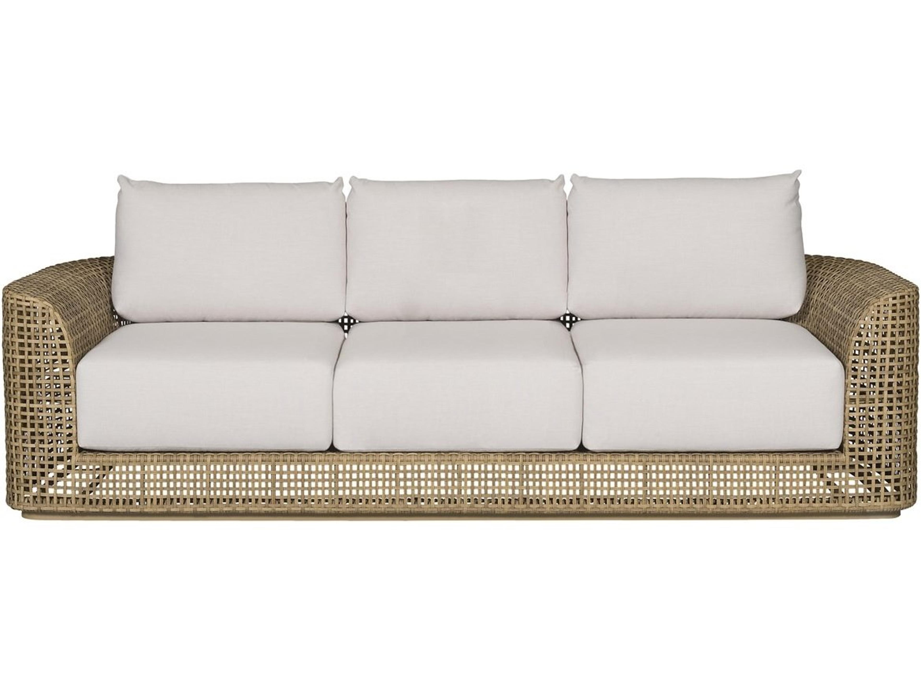 Vanguard Furniture Outdoor Bliss Wicker Cushion Sofa