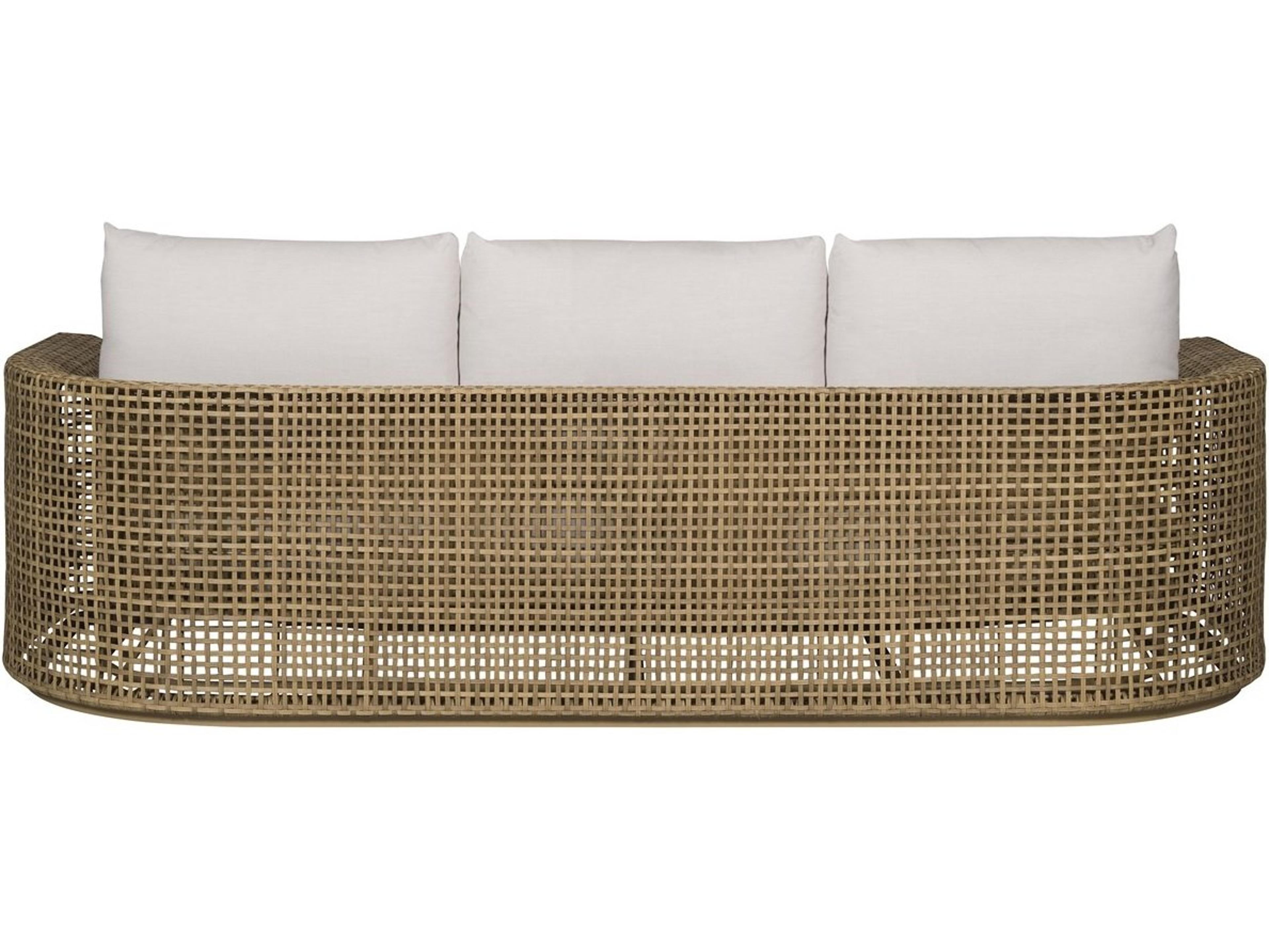 Vanguard Furniture Outdoor Bliss Wicker Cushion Sofa