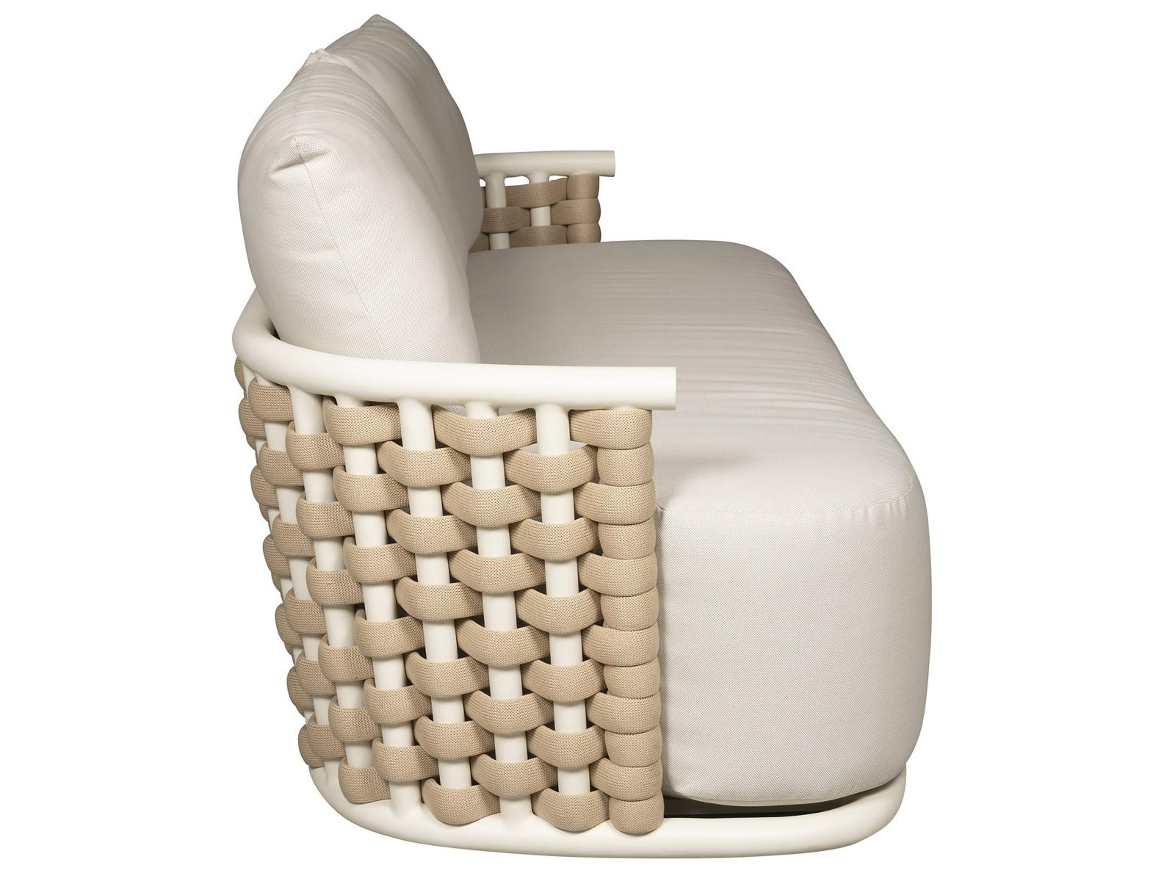 Vanguard Furniture Outdoor Taurus Aluminum Cushion Sofa