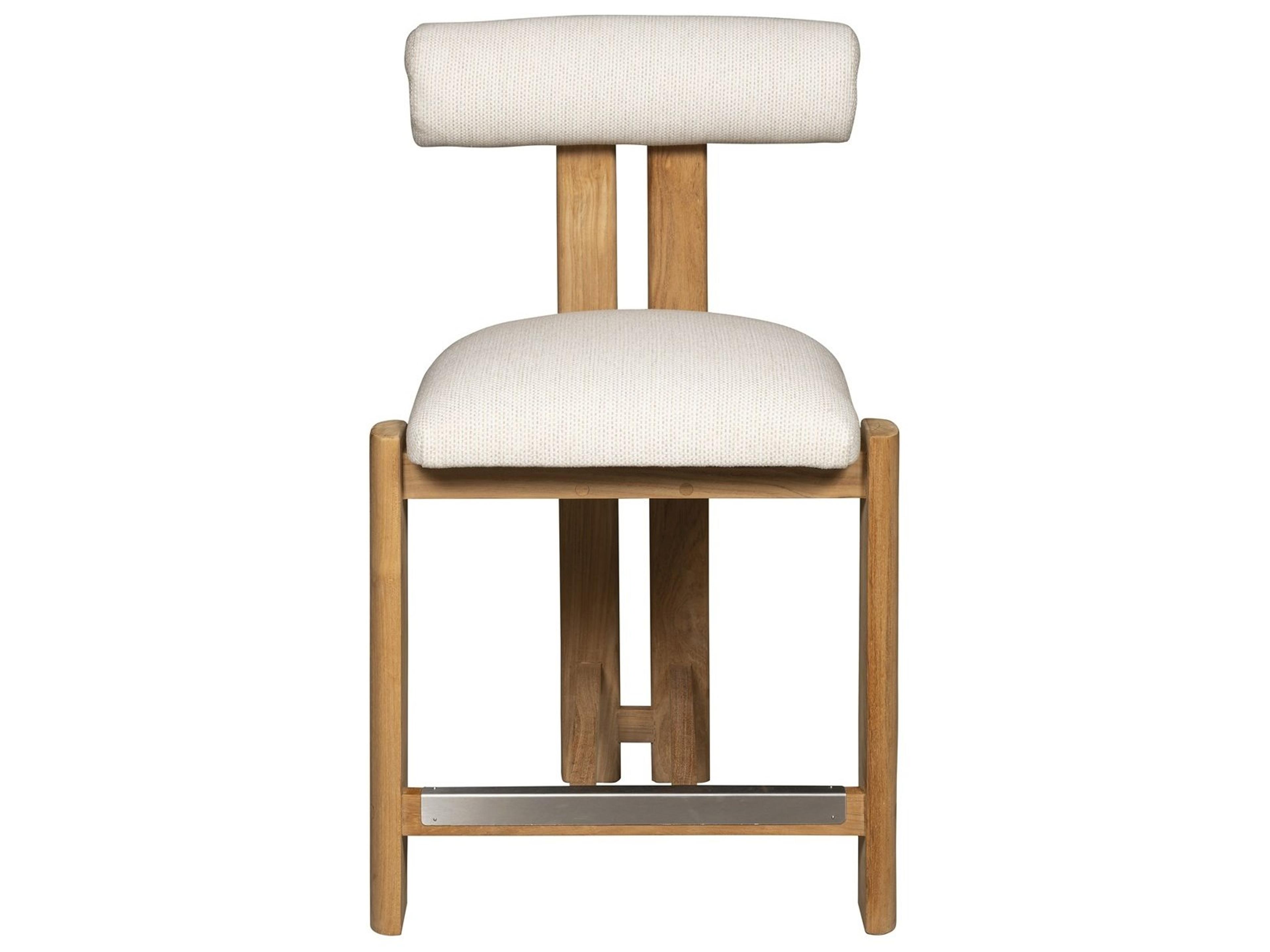 Vanguard Furniture Outdoor Outright Wood Cushion Counter Stool