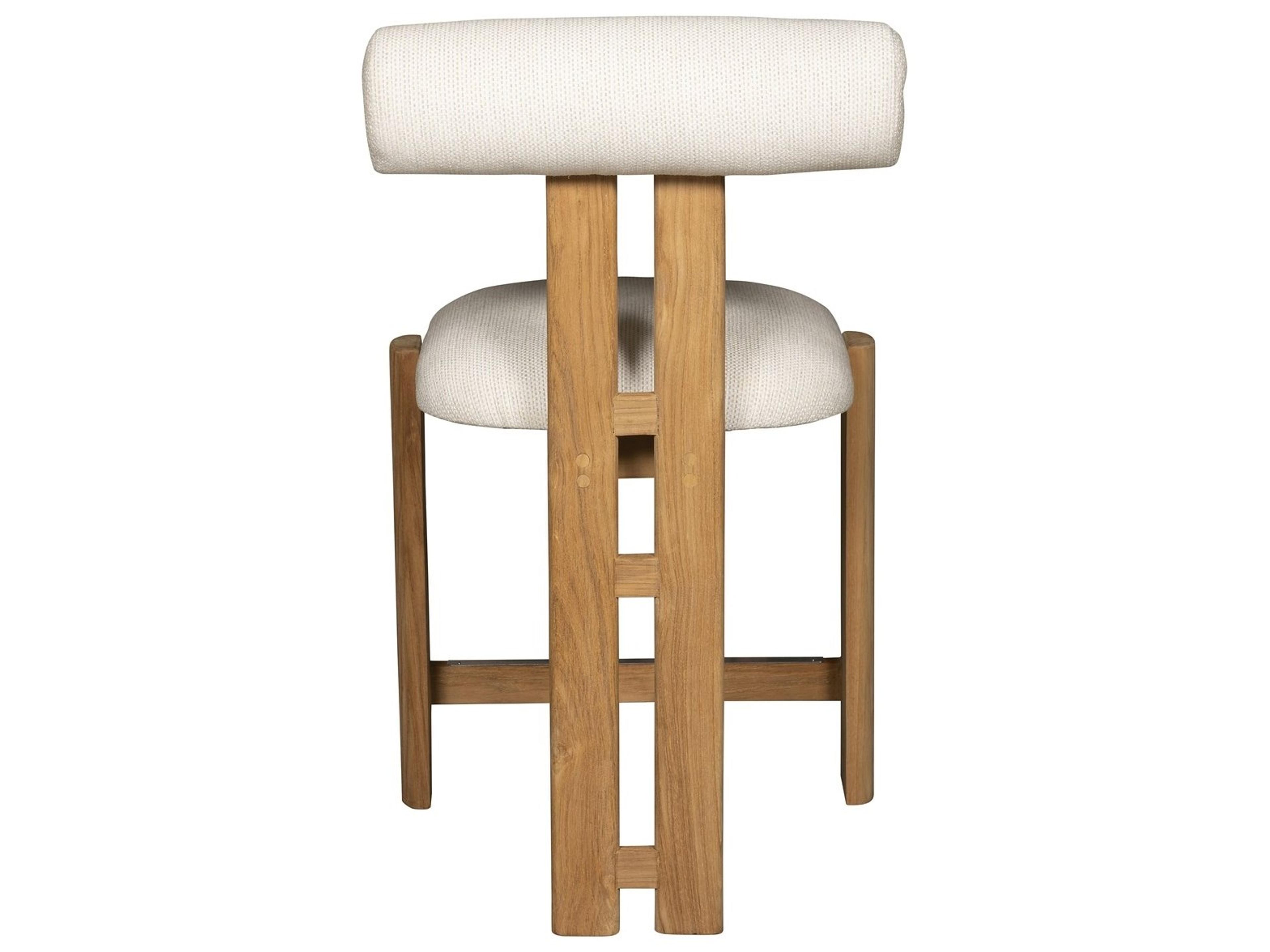 Vanguard Furniture Outdoor Outright Wood Cushion Counter Stool