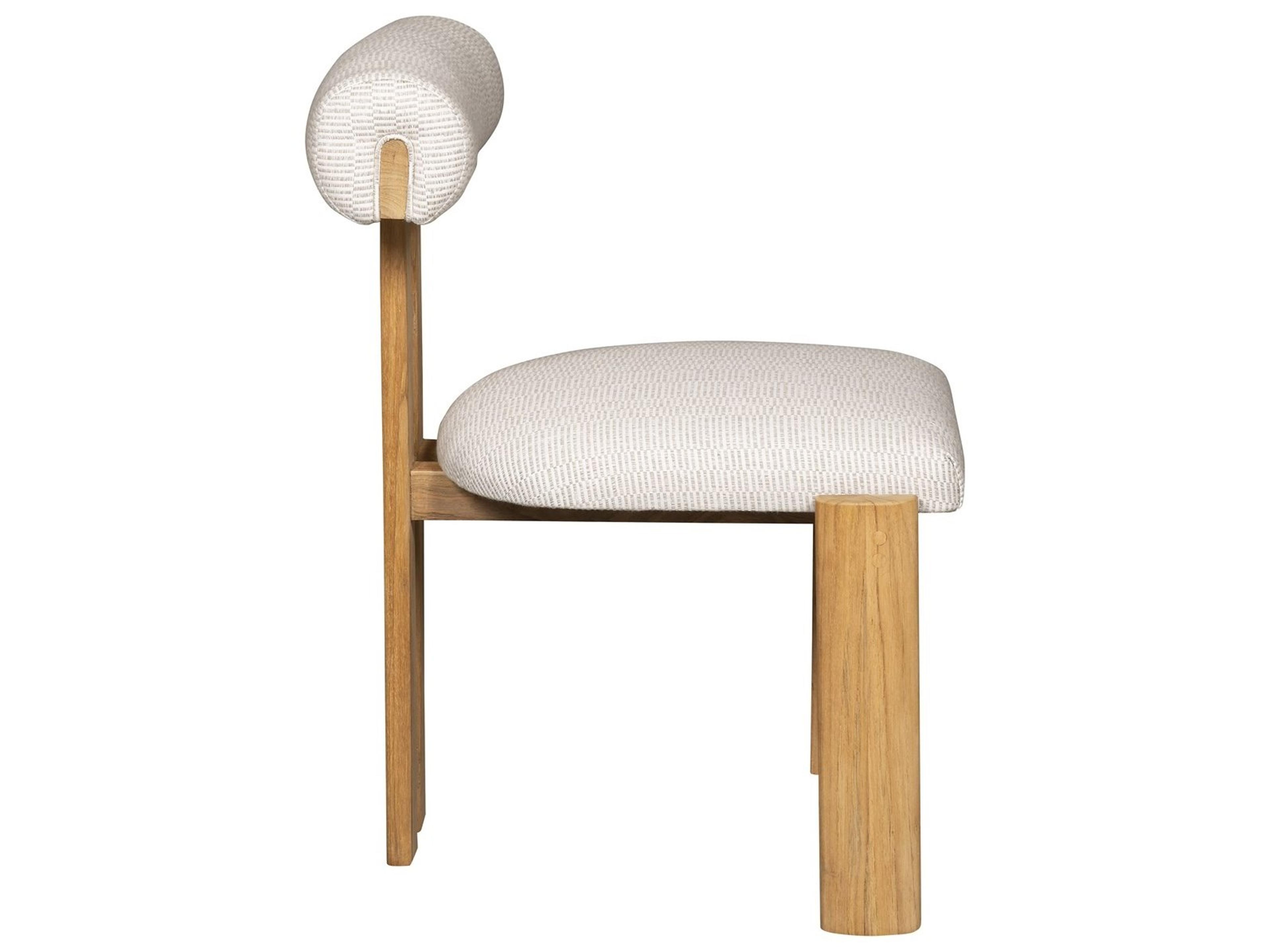 Vanguard Furniture Outdoor Outright Teak Cushion Dining Chair