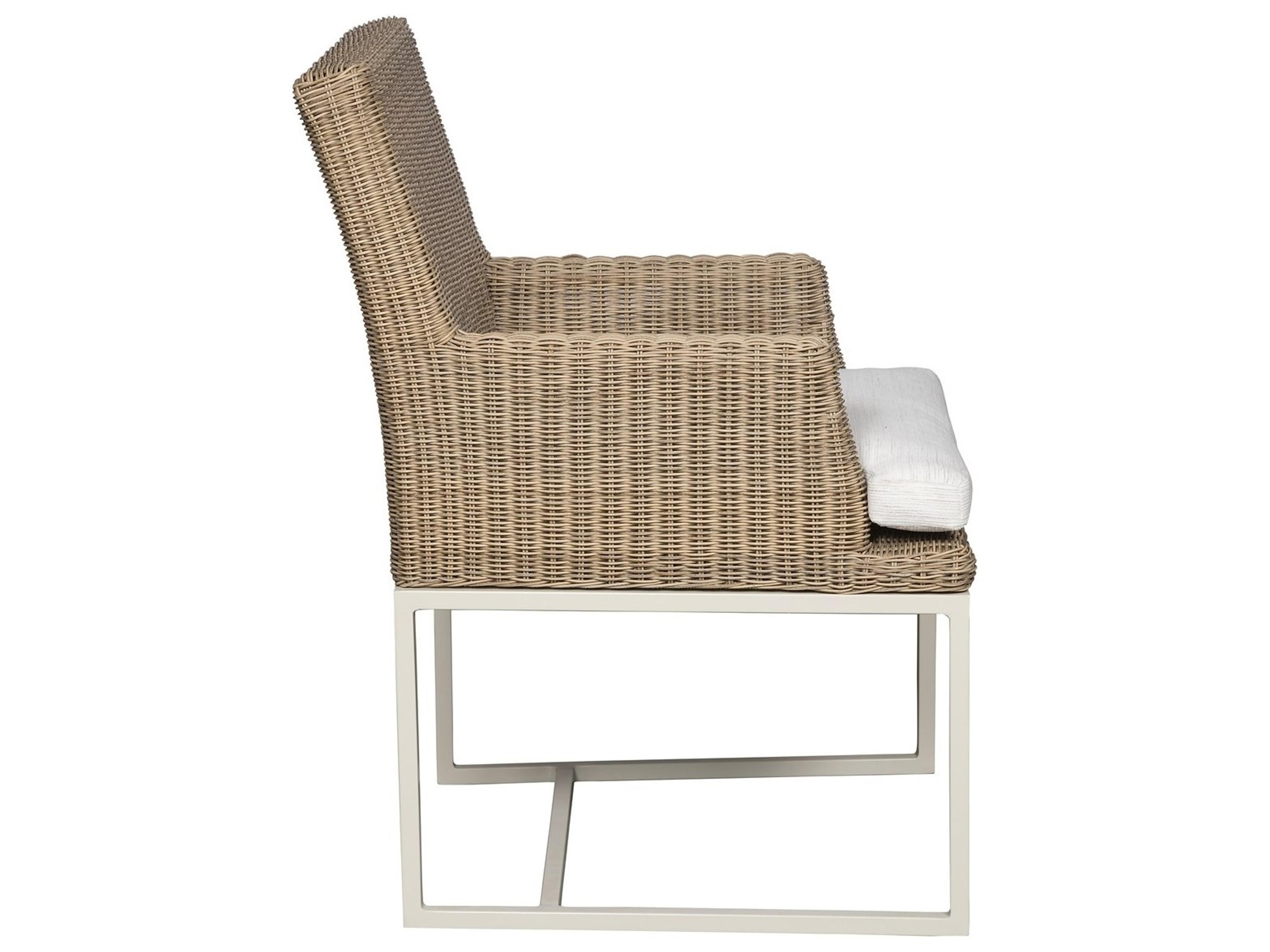 Vanguard Furniture Outdoor Bay Wicker Cushion Dining Chair