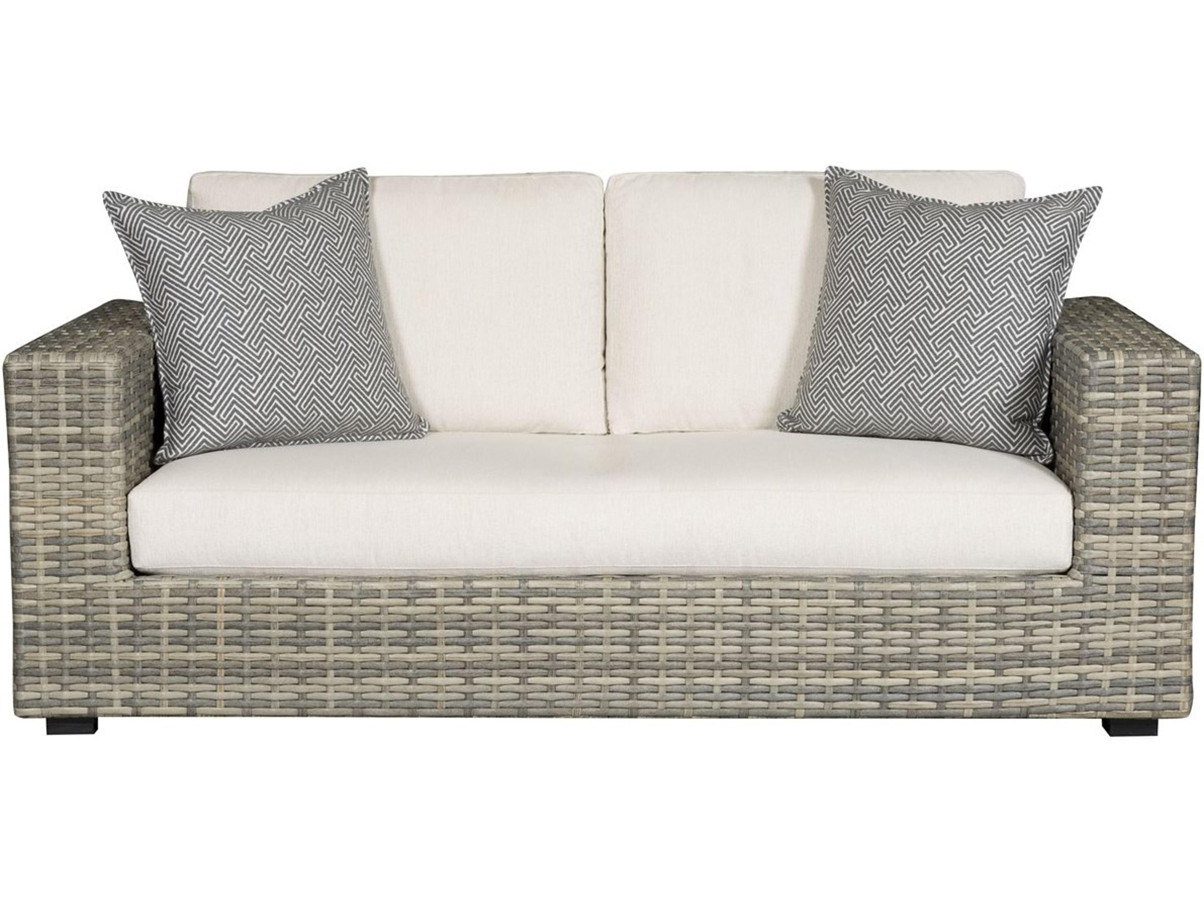 Vanguard Furniture Outdoor Montclair Wicker Cushion Sofa